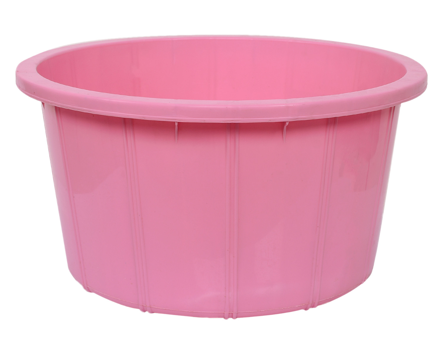 Kuber Industries Plastic Unbreakable Multipurpose Bath Tub/Washing Tub For Bathing 40 Ltr.(Pink) 54KM3903