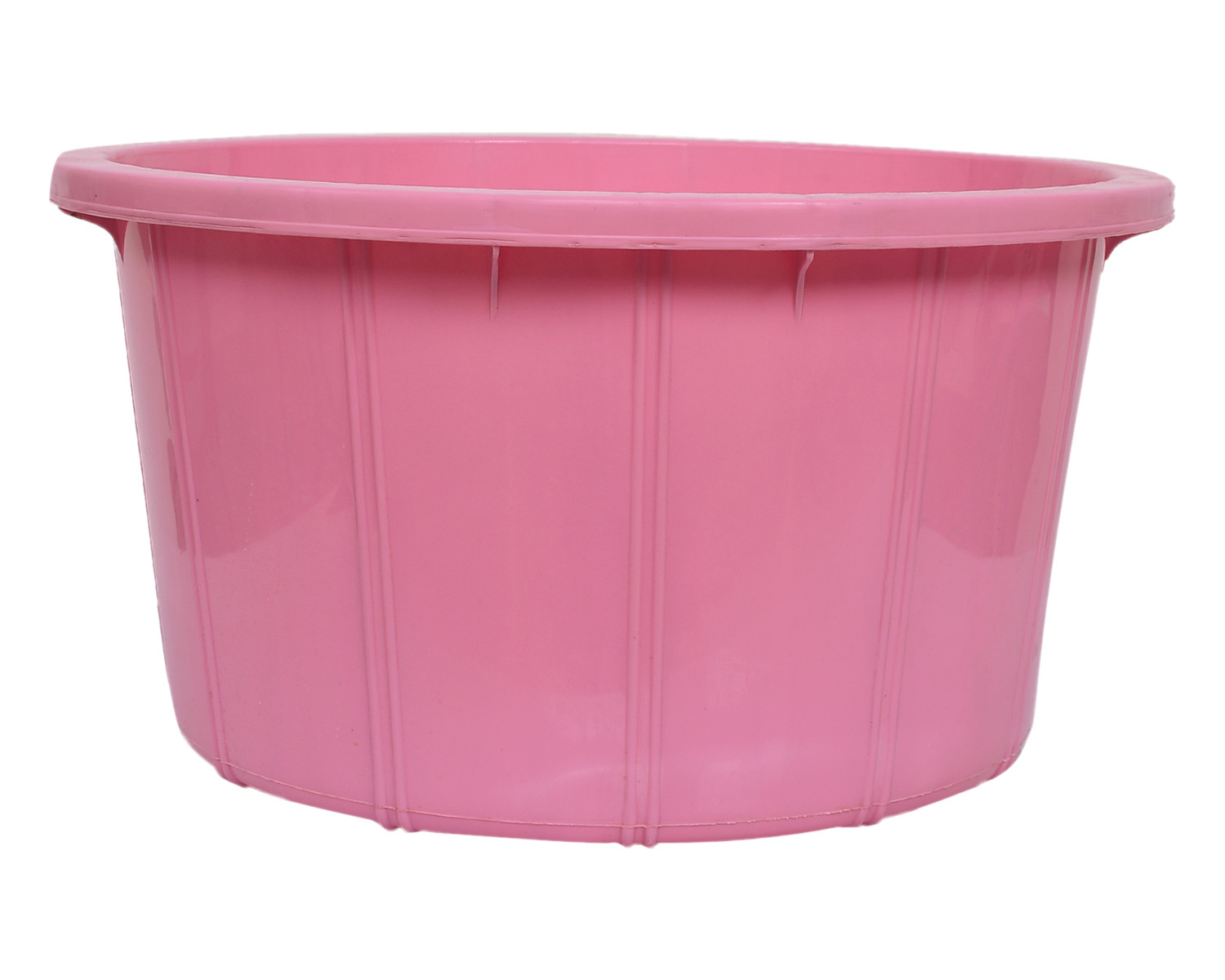 Kuber Industries Plastic Unbreakable Multipurpose Bath Tub/Washing Tub For Bathing 40 Ltr.(Pink) 54KM3903