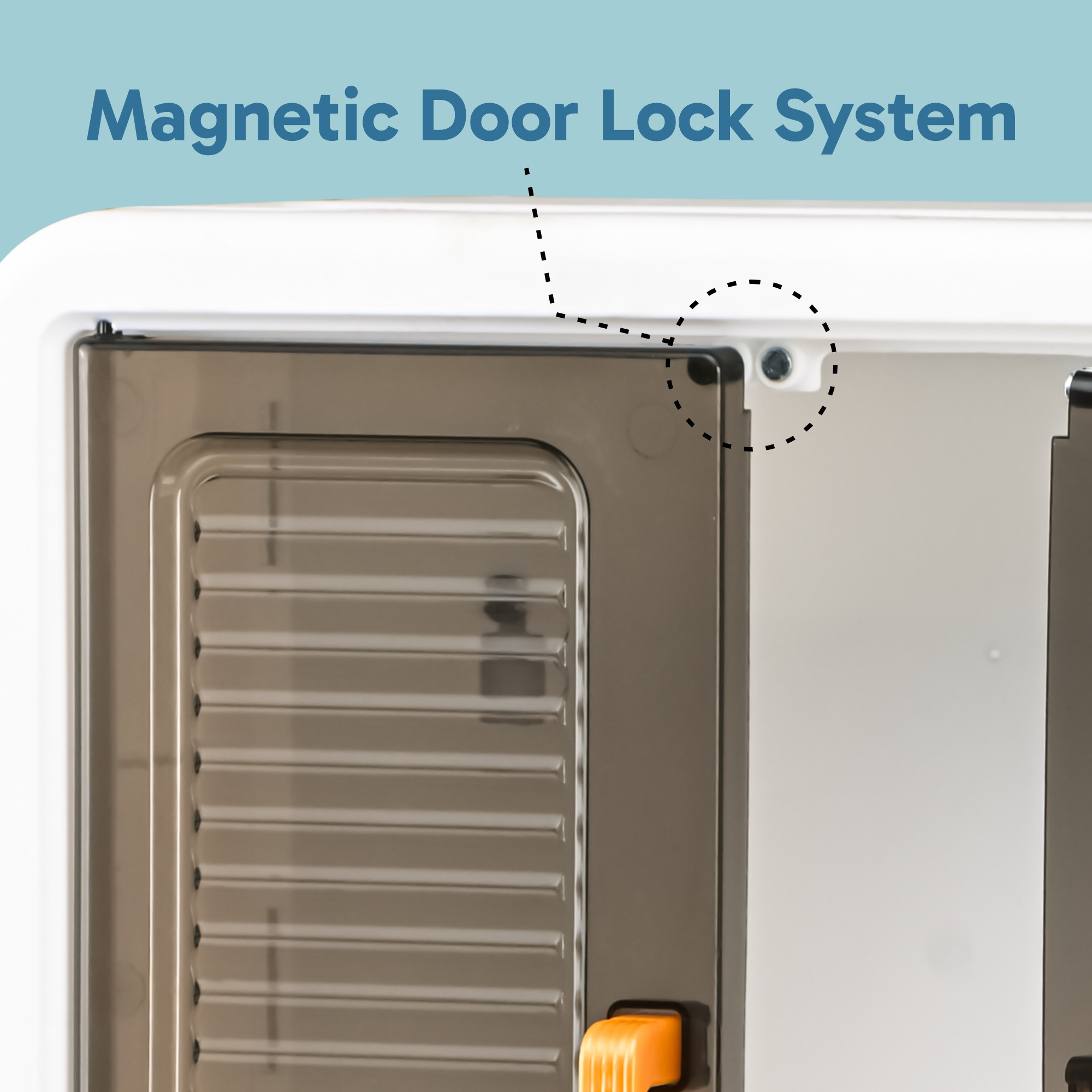 Kuber Industries Plastic Wall Mounted Storage Cabinet for Kitchen and Bathroom Organizer with Adjustable Shelves  Door Self-Adhesive No-Drill Bathroom Cupboard  Black  White