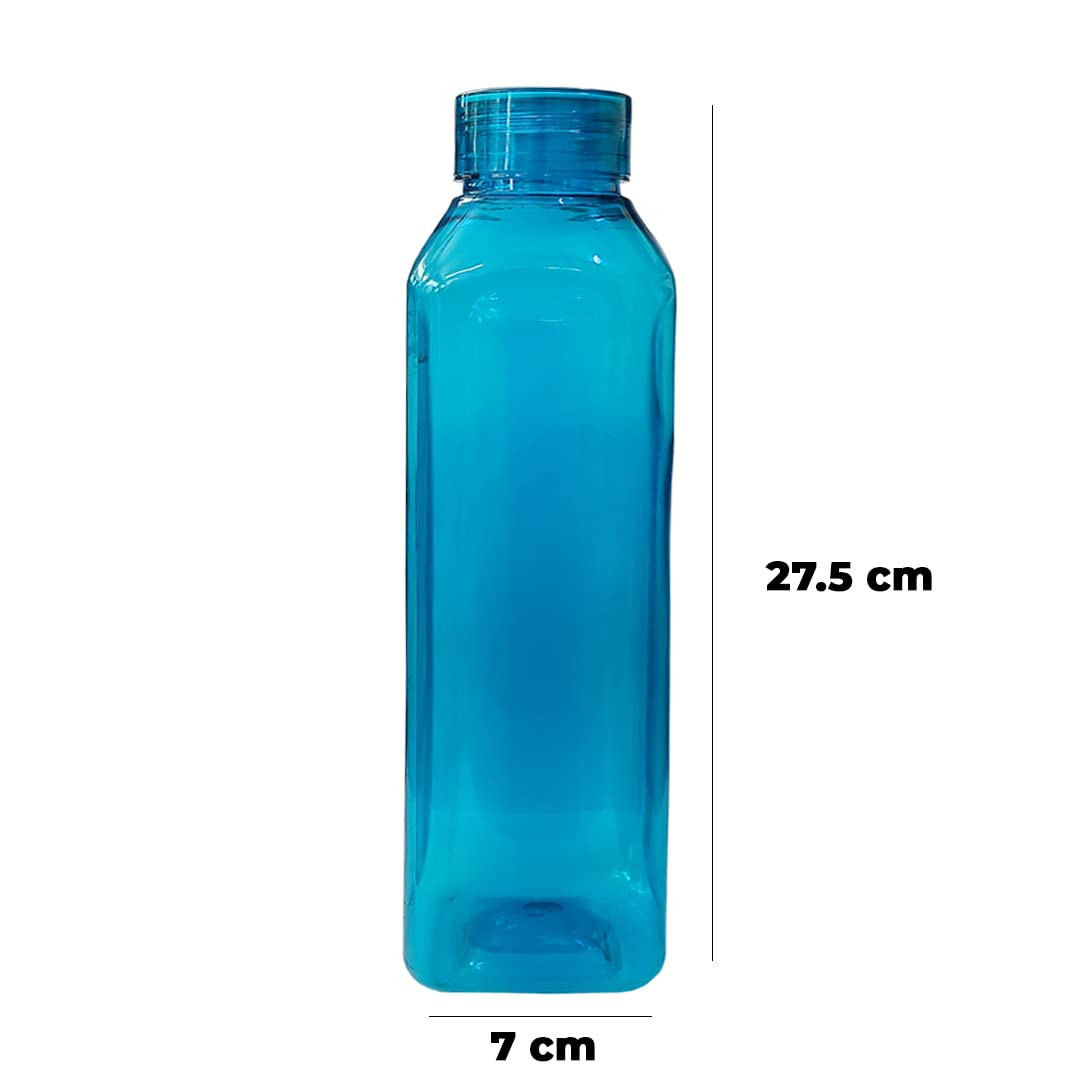 Kuber Industries Plastic Water Bottles -1 Litre Water Bottle | Break Proof, Multipurpose, BPA Free, Ideal for Fridge/Refrigerator | Sea Green or Red: Set of 6