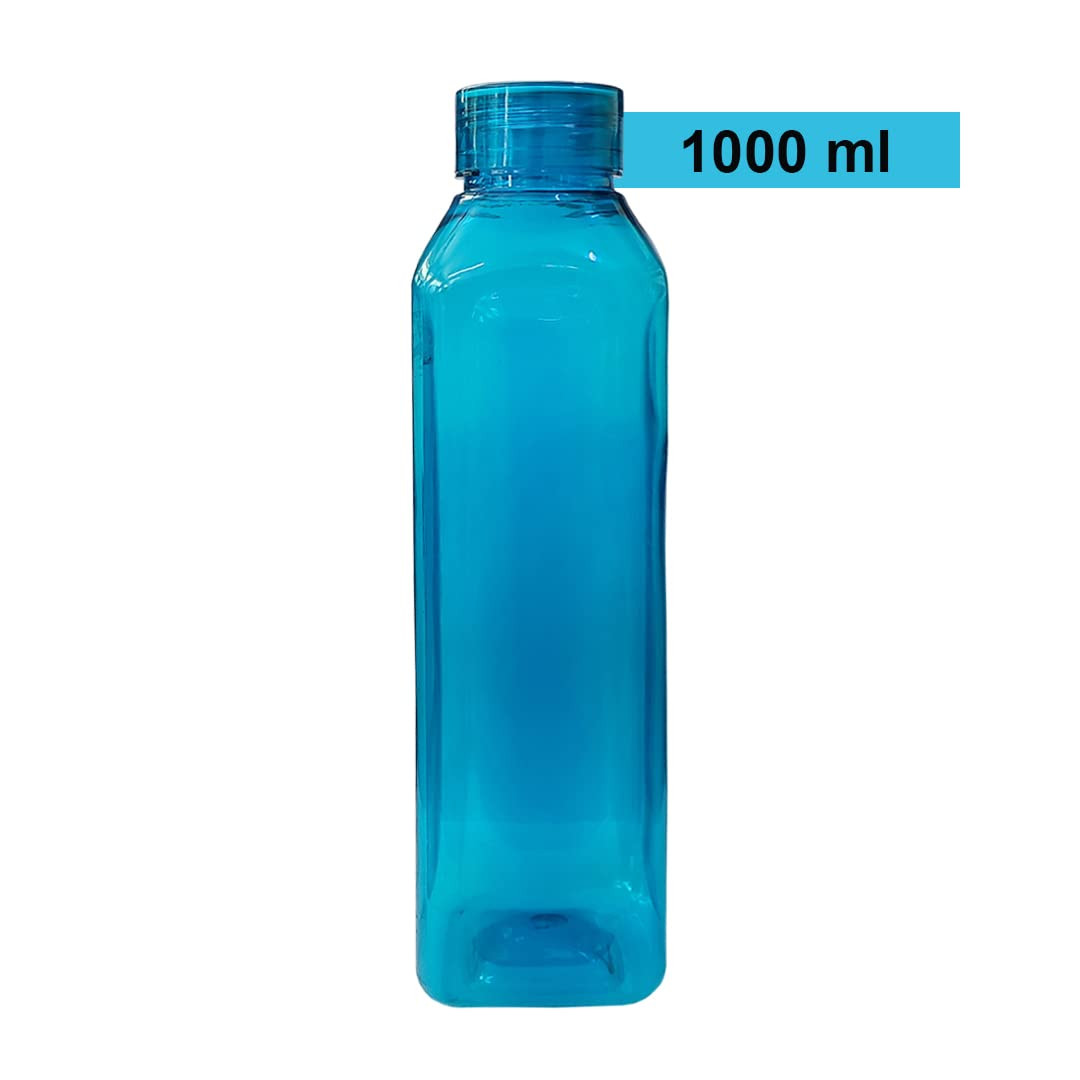 Kuber Industries Plastic Water Bottles -1 Litre Water Bottle | Break Proof, Multipurpose, BPA Free, Ideal for Fridge/Refrigerator | Sea Green or Red: Set of 6
