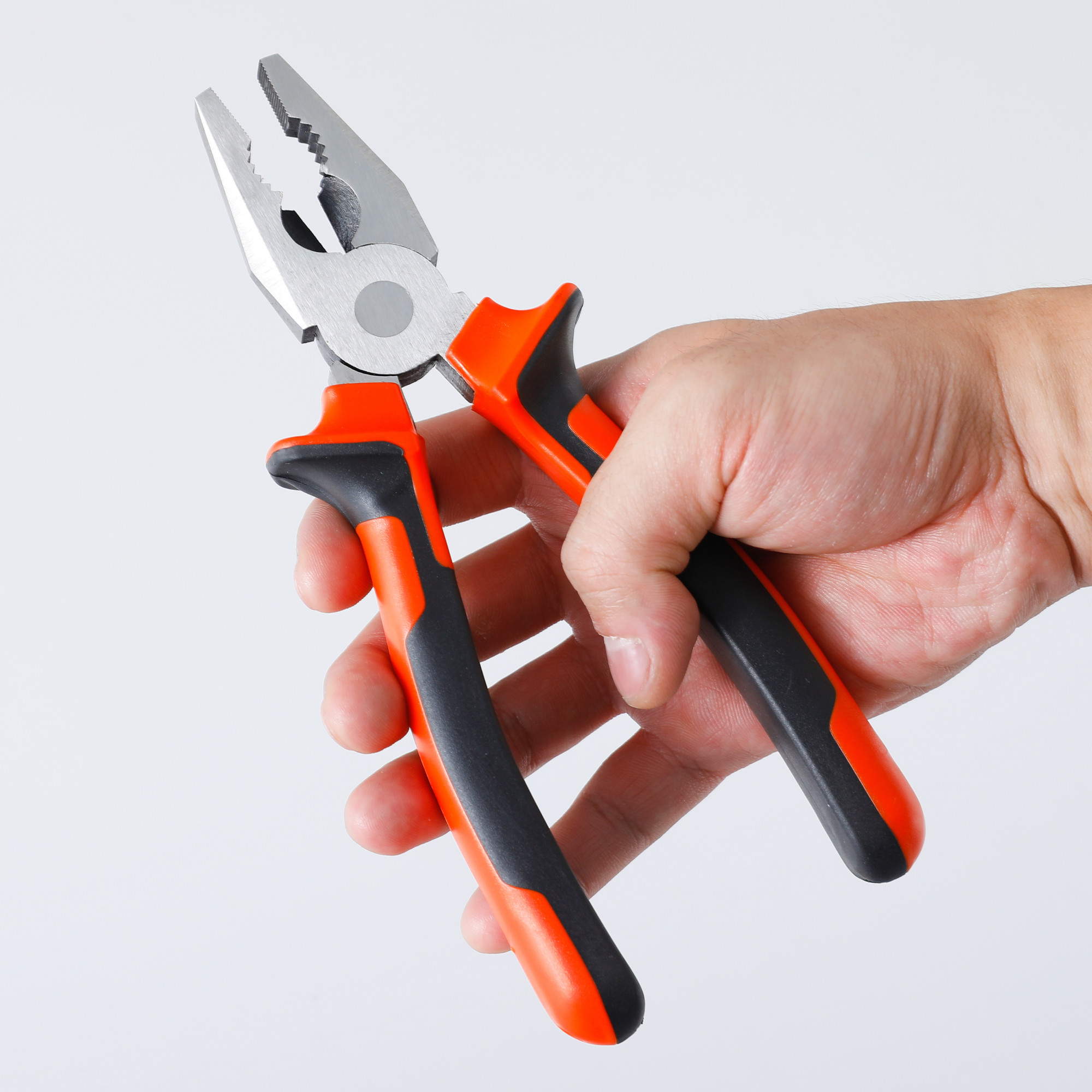 Kuber Industries Plier With Anti-Rust Properties|Designed For Comfort & Control|Idol for Gripping, Holding & Cutting Wires (Red & Black)