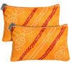 Kuber Industries Polyester Bandhani Print Purse For Woman/Girl Set Of 2 (Yellow) 54KM4345