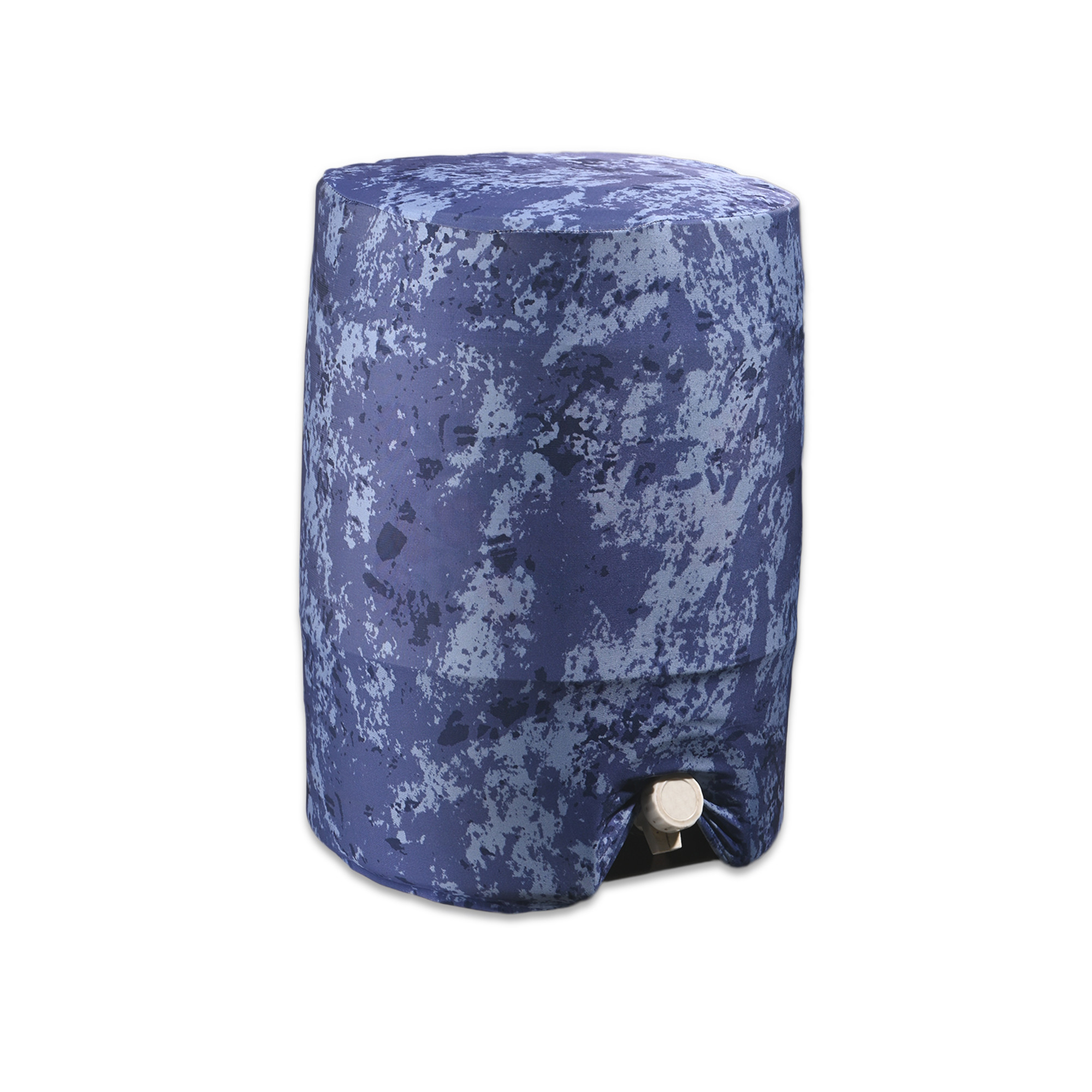Kuber Industries Polyester Dispenser Bottle Cover  Easy-To-Clean  Machine Washable Camper Cover - Ideal for Home Office Hospital  Outdoor Use  Camo Print - Blue