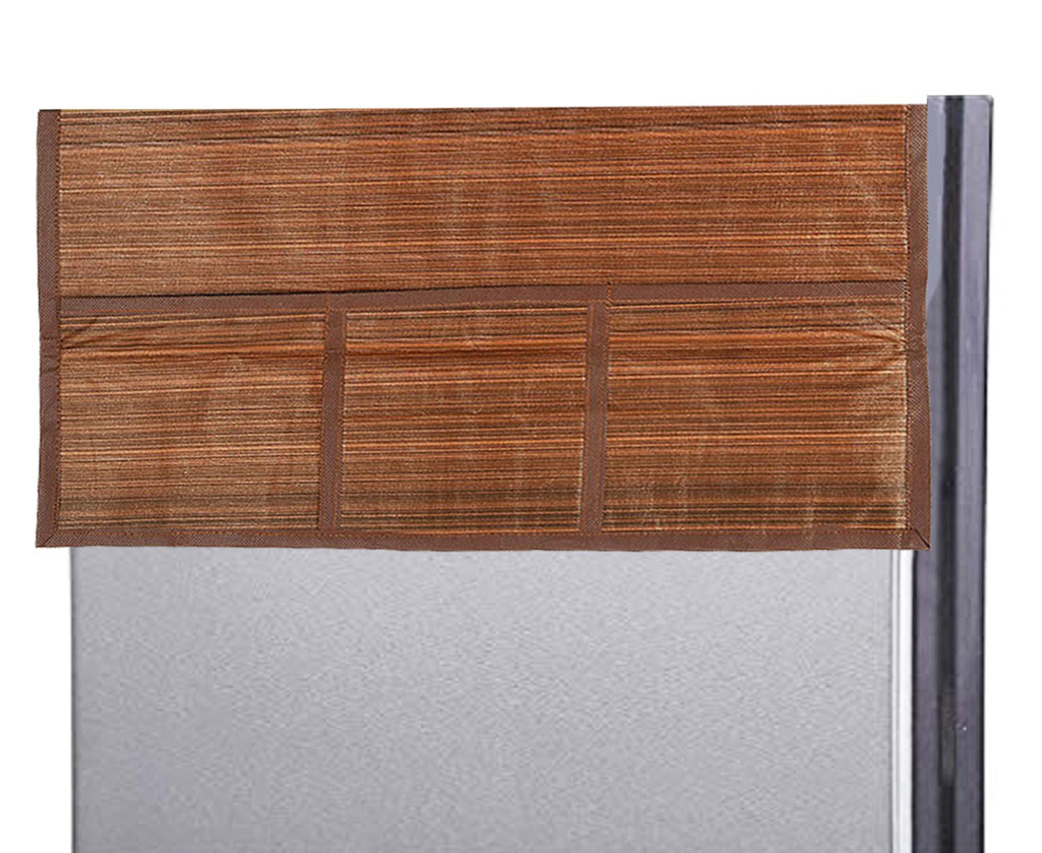 Kuber Industries Polyester Fridge Top Cover,Lining,Brown
