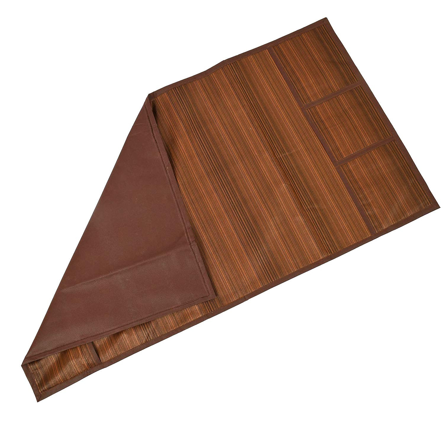 Kuber Industries Polyester Fridge Top Cover,Lining,Brown