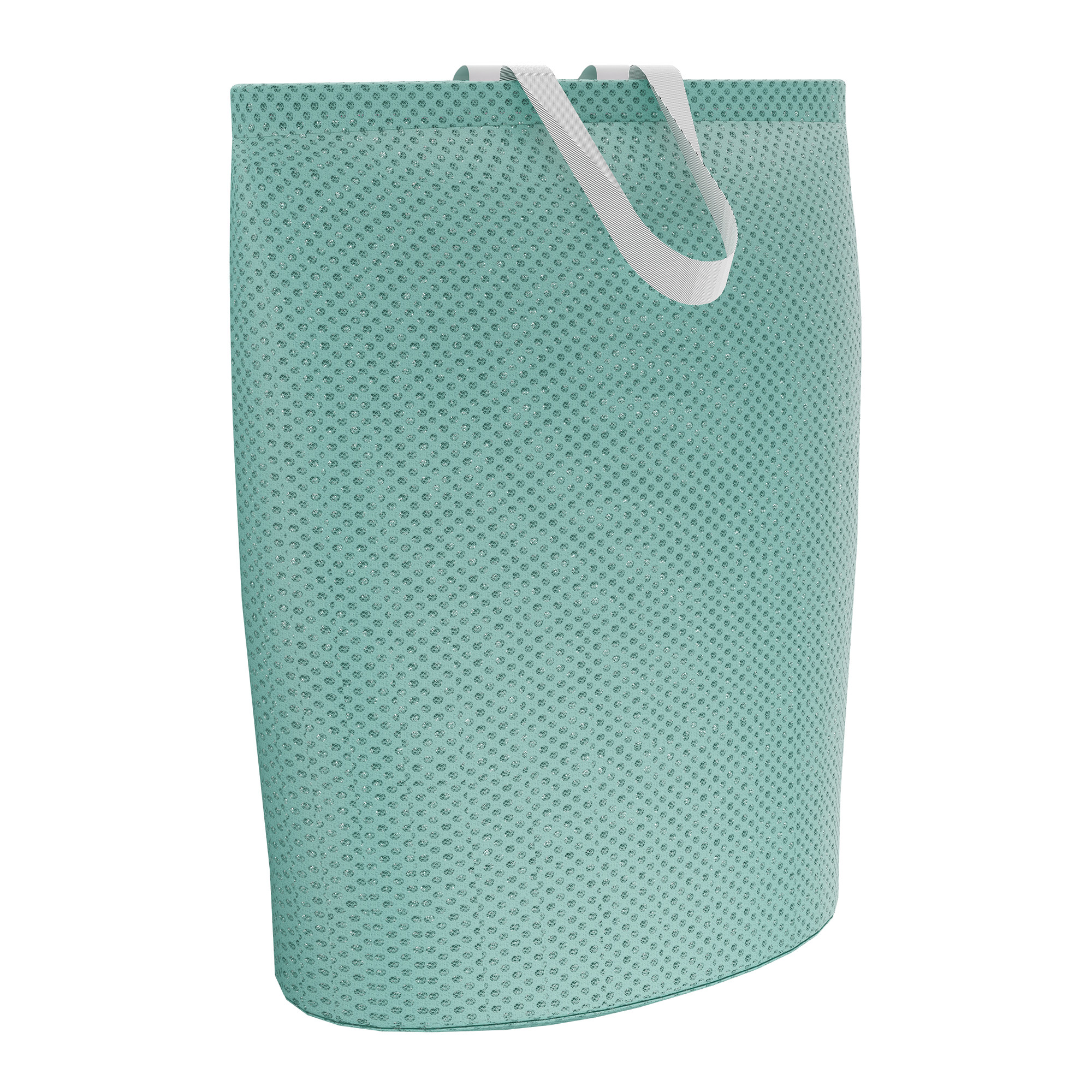 Kuber Industries Polyester Mesh Laundry Bag with Zip  Handles  Reusable Washing Bags for Washing Machine  Ideal for Lingerie Delicate Fabrics  Shoes Protection  YZ-5-2  Green