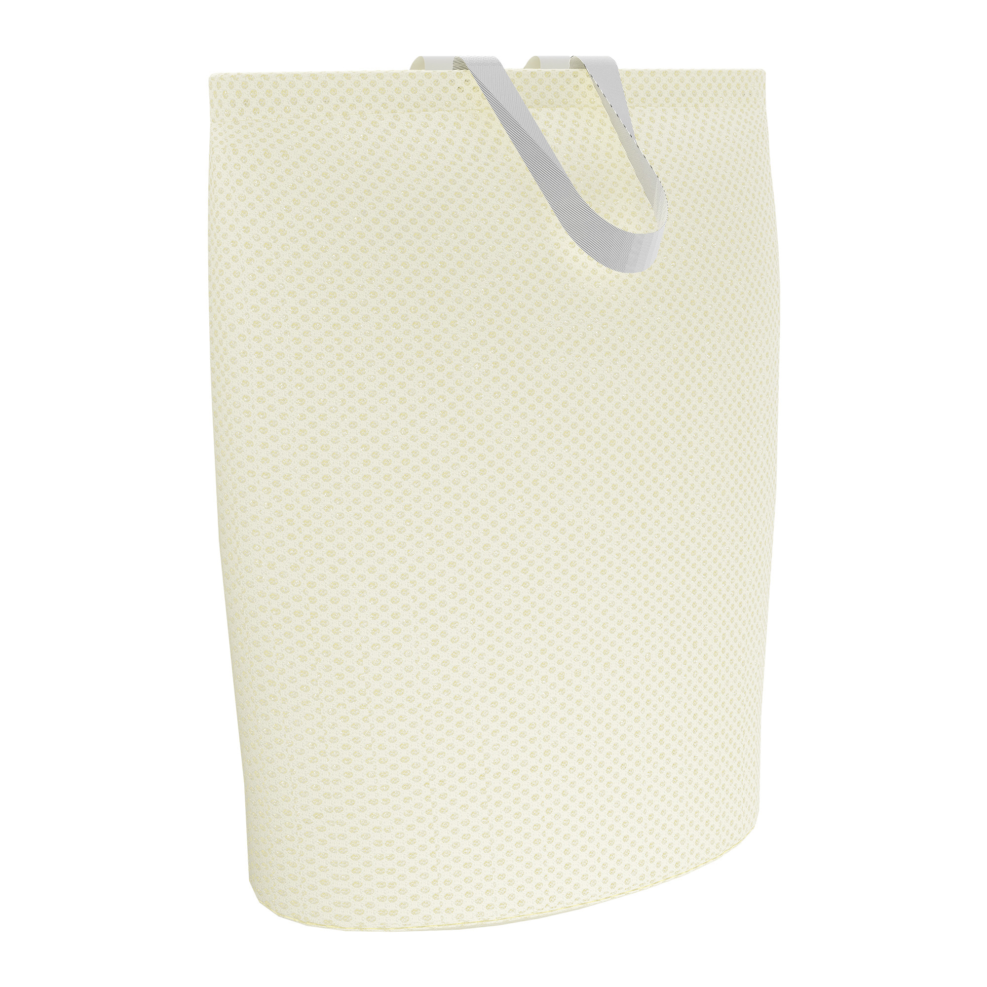 Kuber Industries Polyester Mesh Laundry Bag with Zip  Handles  Reusable Washing Bags for Washing Machine  Ideal for Lingerie Delicate Fabrics  Shoes Protection  YZ-5-3  Beige