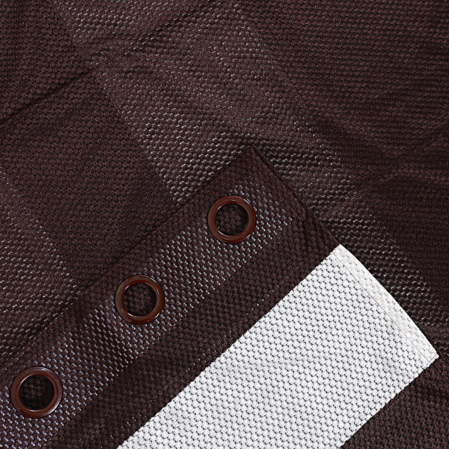 Kuber Industries Polyester Window Curtain 8 Eyelets,7 Feet (Brown) 54KM4323