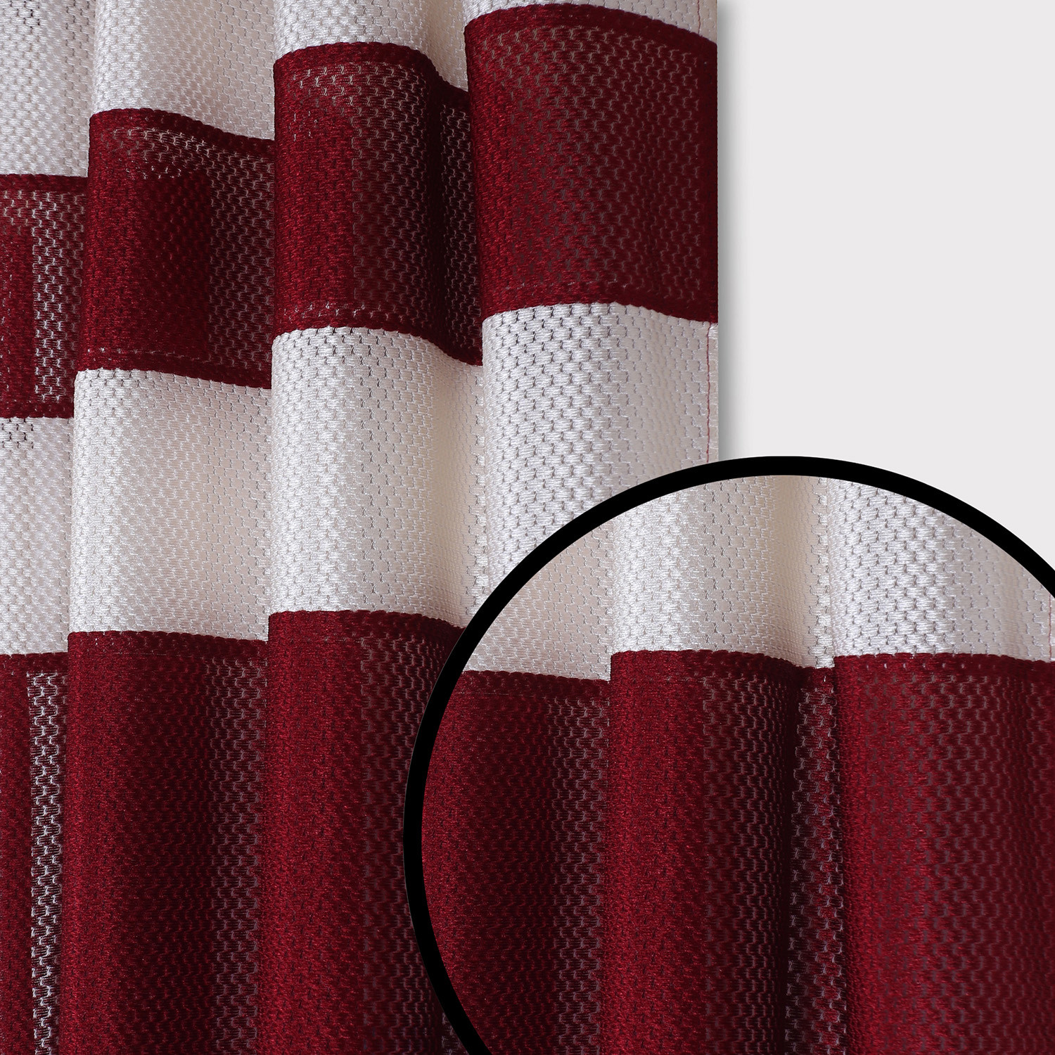 Kuber Industries Polyester Window Curtain 8 Eyelets,7 Feet (Maroon) 54KM4325
