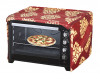 Kuber Industries Polyster Floral Printed Microwave Oven Cover,20 Ltr. (Maroon)-HS43KUBMART25937