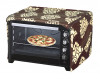 Kuber Industries Polyster Floral Printed Microwave Oven Cover,23 Ltr. (Brown)-HS43KUBMART25931