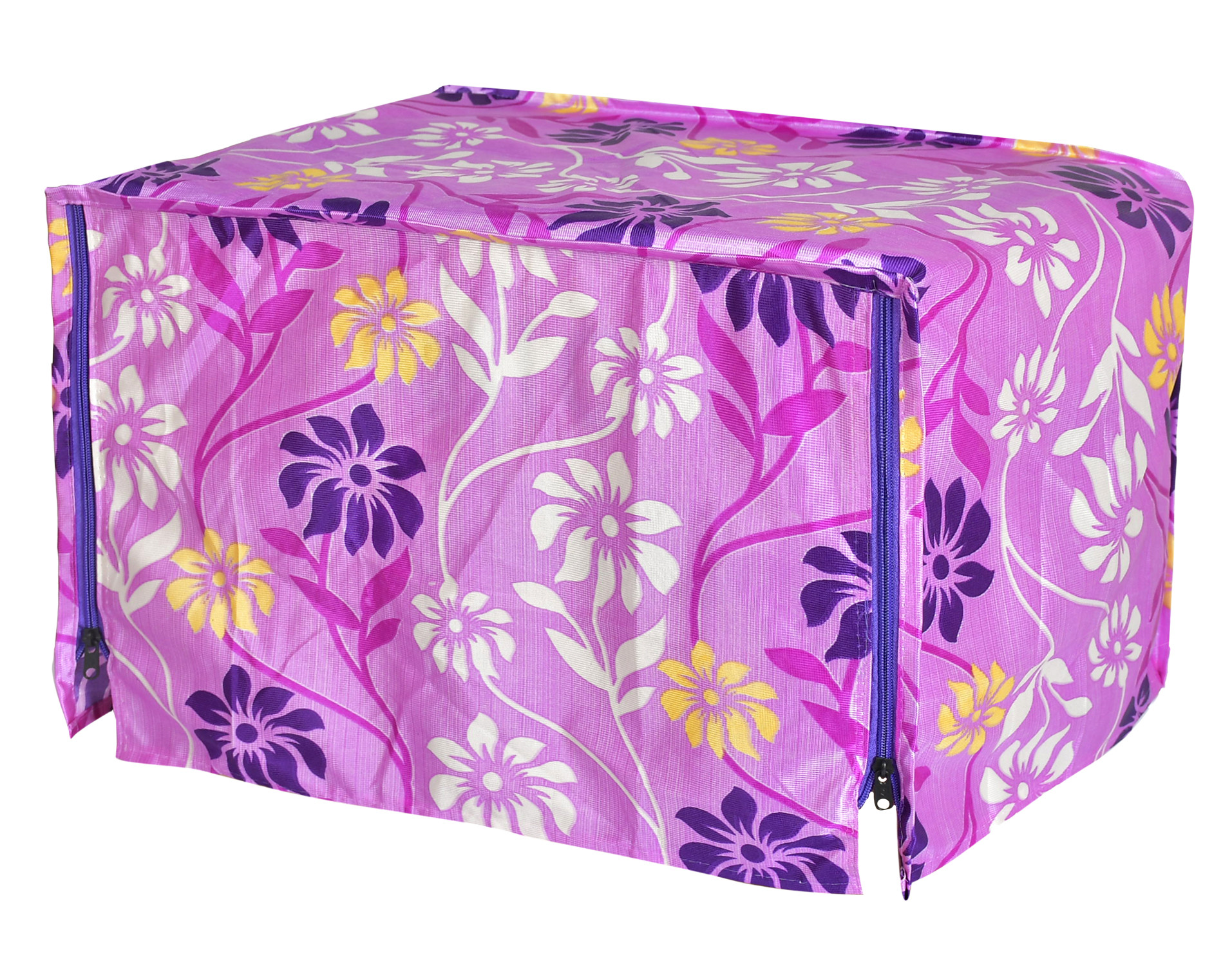 Kuber Industries Polyster Flower Printed Microwave Oven Cover,23 Ltr. (Pink)-HS43KUBMART25907