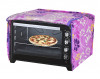 Kuber Industries Polyster Flower Printed Microwave Oven Cover,25 Ltr. (Pink)-HS43KUBMART25909