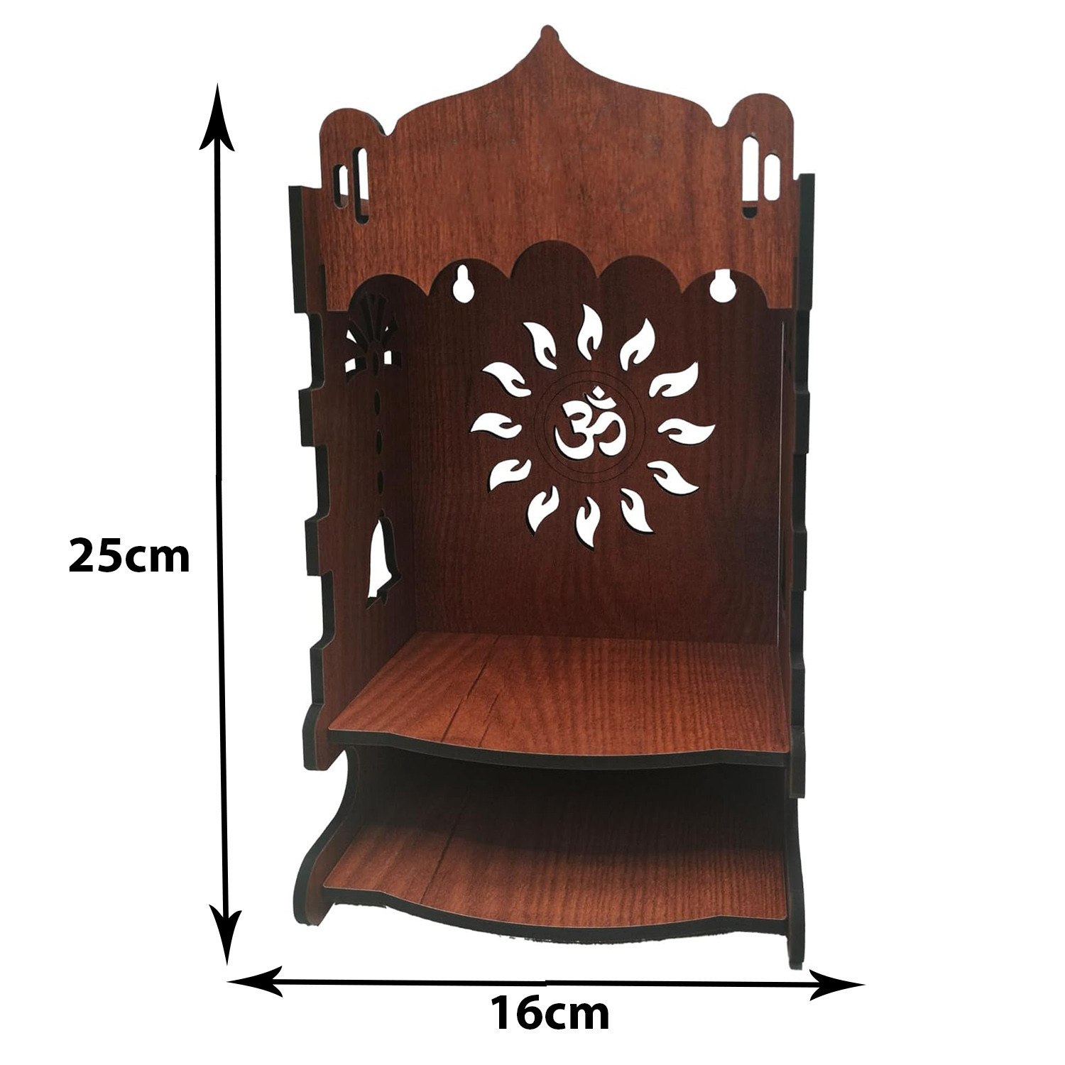 Kuber Industries Pooja Mandir | Pooja Stand for Home | Temple for Home and Office | Wall Mounted Home Temple | Pooja Mandir Stand for Home | Rudra Temple | Grandapine