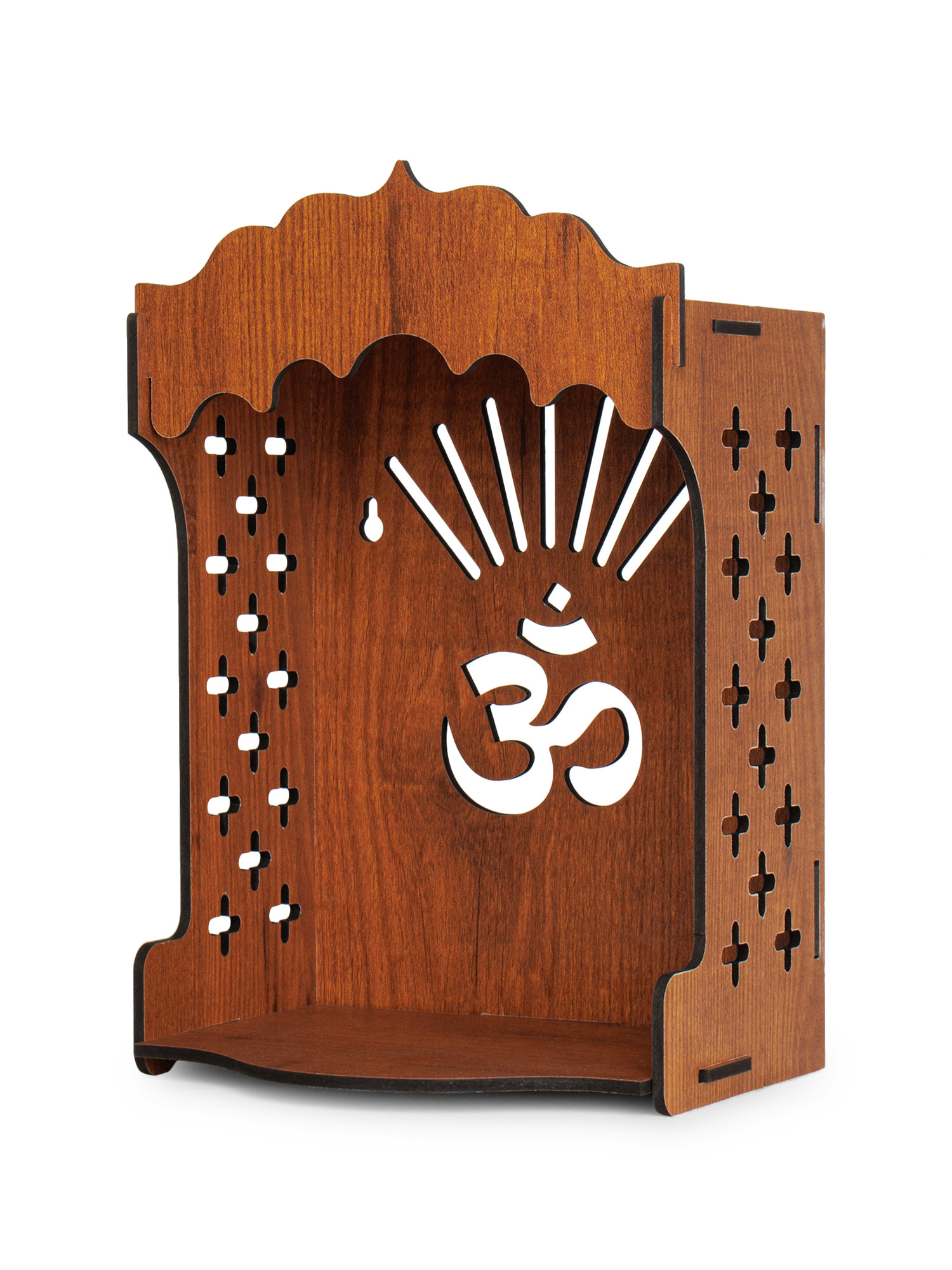 Kuber Industries Pooja Mandir | Pooja Stand for Home | Temple for Home and Office | Wall Mounted Home Temple | Pooja Mandir Stand for Home | Laxmi Temple without Bell | Grandapine