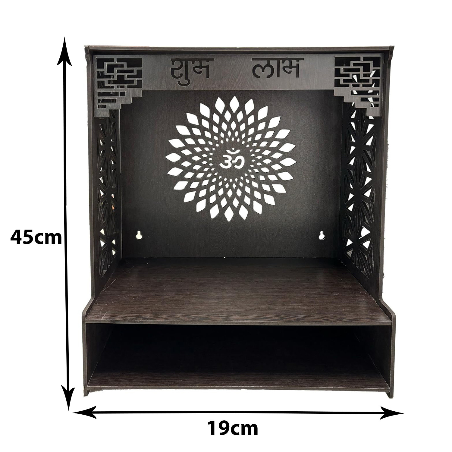 Kuber Industries Pooja Mandir | Pooja Stand for Home | Temple for Home and Office | Wall Mounted Home Temple | Pooja Mandir Stand for Home | Subh Labh Temple | Weinge