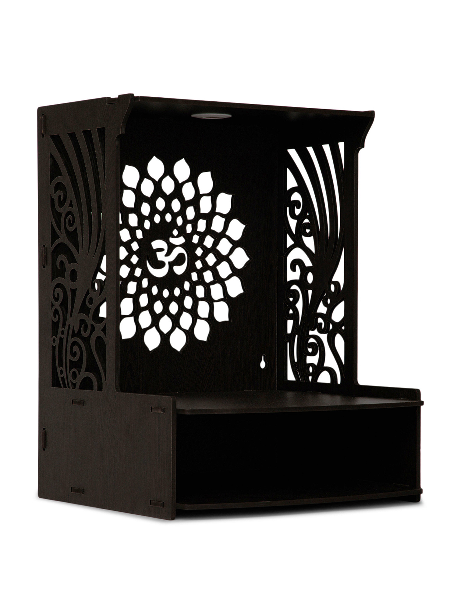 Kuber Industries Pooja Mandir | Pooja Stand for Home | Temple for Home and Office | Wall Mounted Home Temple | Pooja Mandir Stand for Home | OM Temple | Weinge