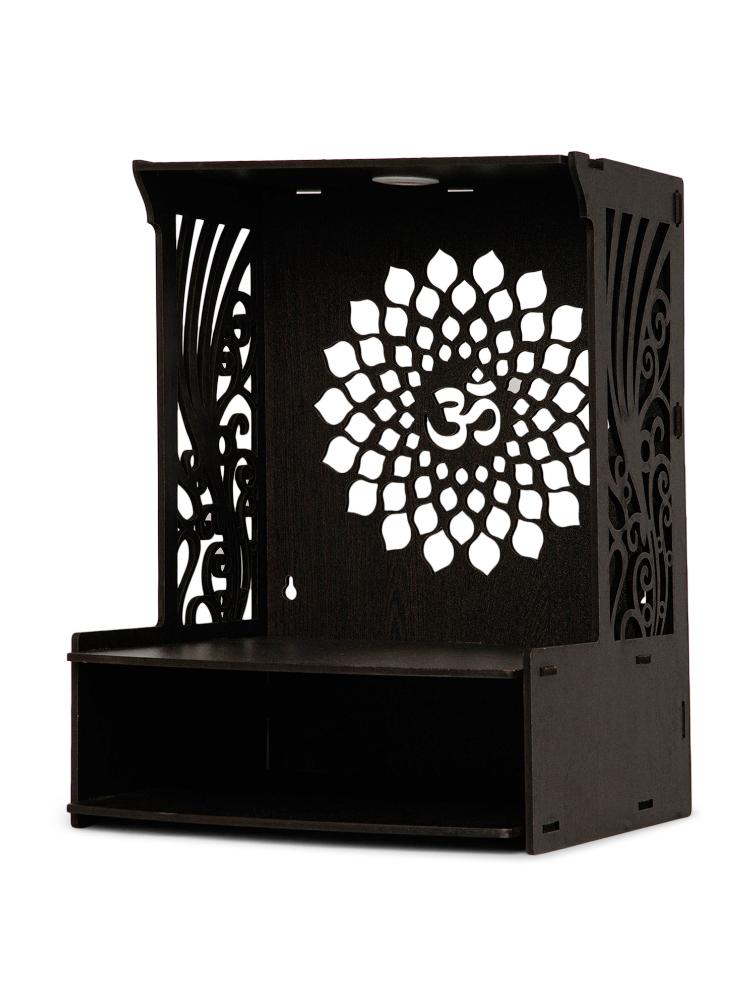 Kuber Industries Pooja Mandir | Pooja Stand for Home | Temple for Home and Office | Wall Mounted Home Temple | Pooja Mandir Stand for Home | OM Temple | Weinge