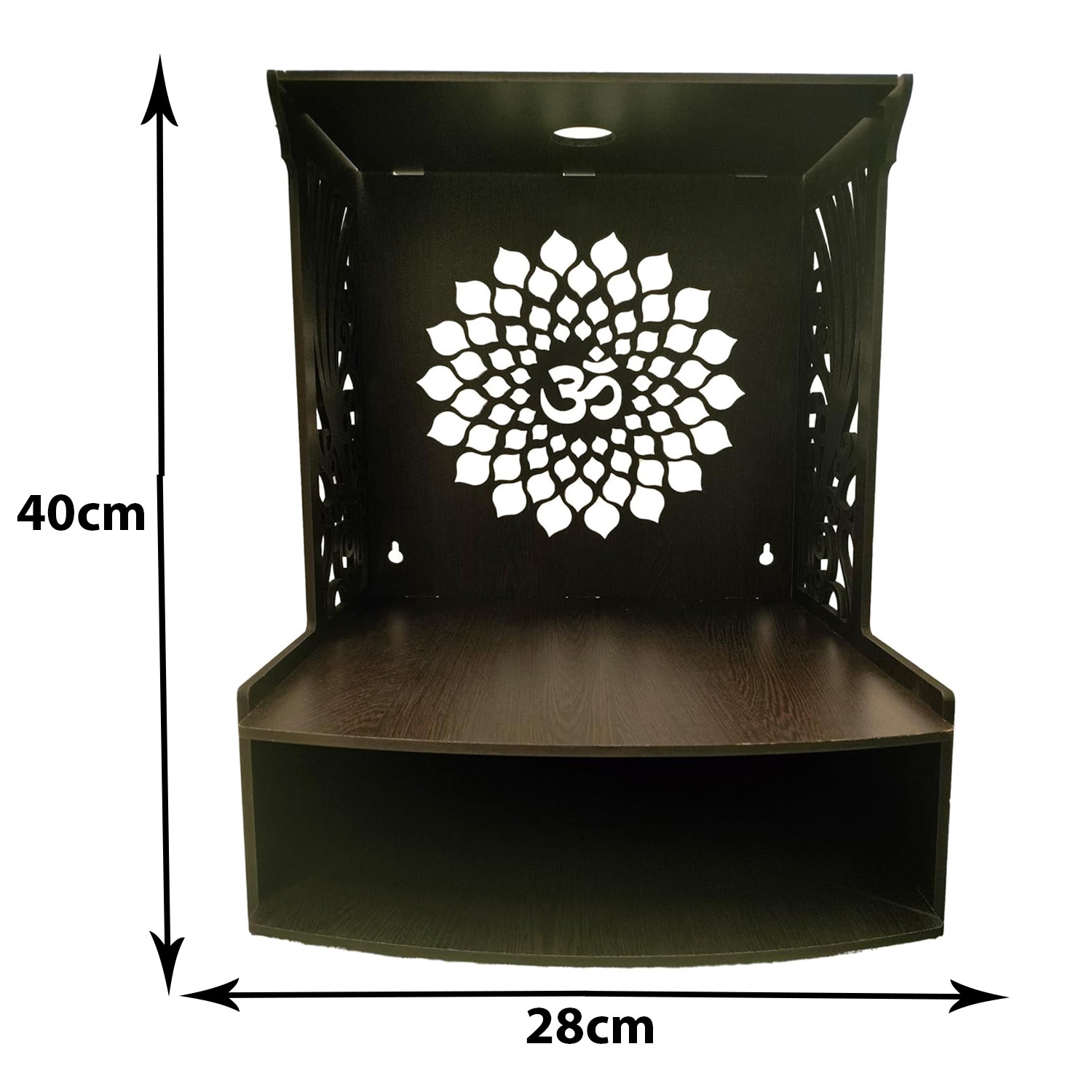 Kuber Industries Pooja Mandir | Pooja Stand for Home | Temple for Home and Office | Wall Mounted Home Temple | Pooja Mandir Stand for Home | OM Temple | Weinge
