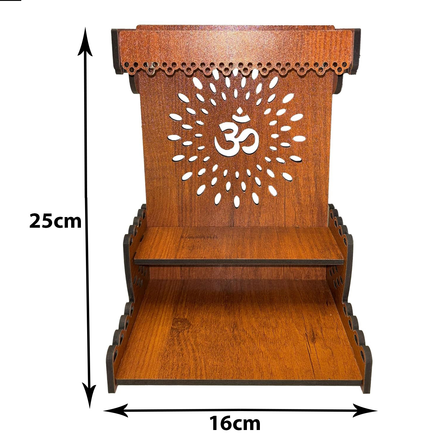 Kuber Industries Pooja Mandir | Pooja Stand for Home | Temple for Home and Office | Wall Mounted Home Temple | Pooja Mandir Stand for Home | Rajasthani Temple | Grandapine