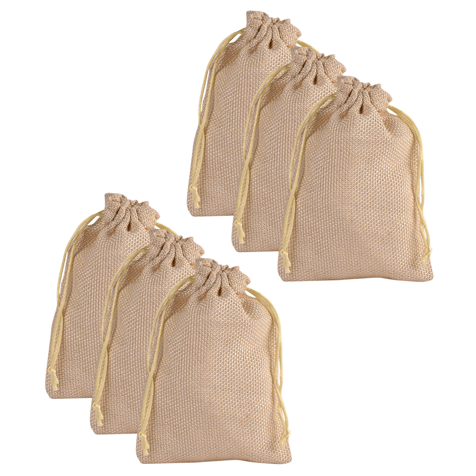 Kuber Industries Potli  Wedding Potli  Drawstring Closure Potli  Wallet Potli  Christmas Gift Potli  Baby Shower Potli  Traditional Shagun Potli  9x12 Inch  Large Golden