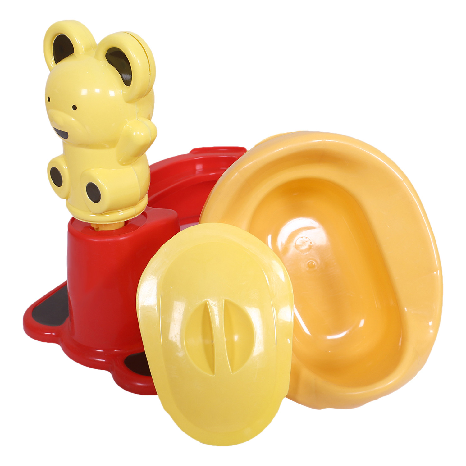 Kuber Industries Potty Training Seat|Portable Baby Potty Seat|Kids Potty Seat|Potty Seat For 1 + Year Child|RED