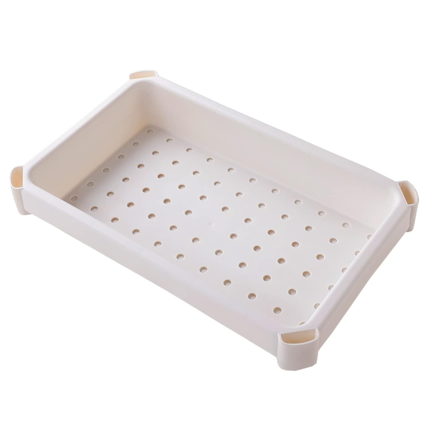 Kuber Industries PP Storage Shelf - 1734-White