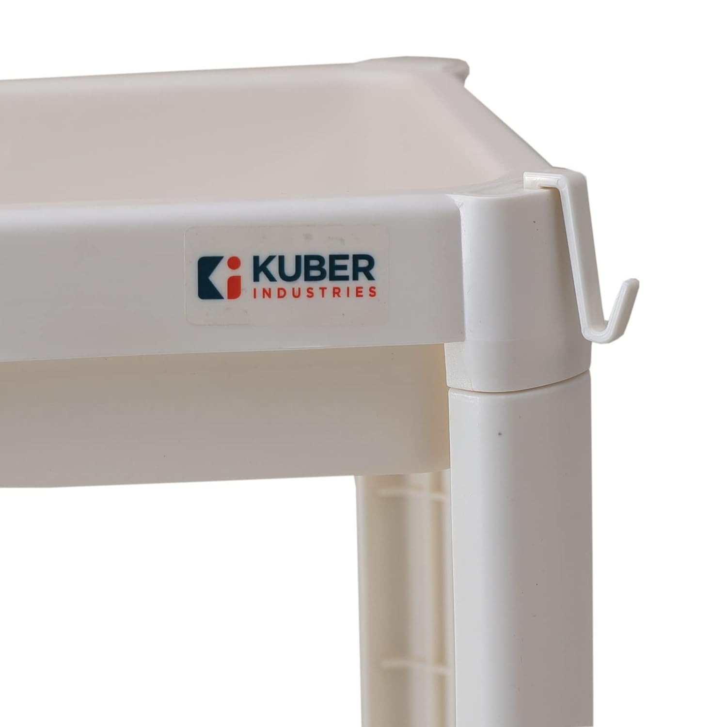 Kuber Industries PP Storage Shelf - 1734-White