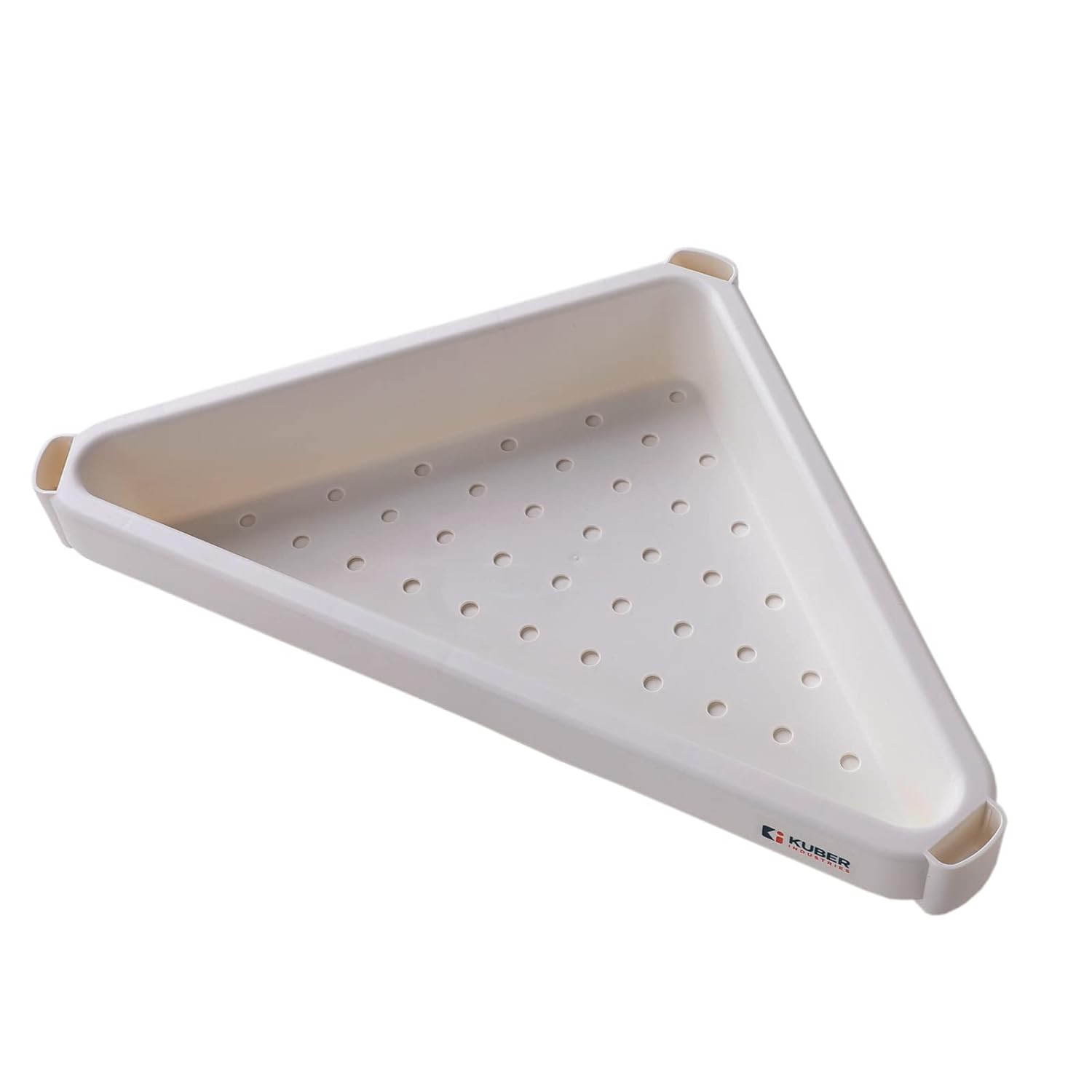 Kuber Industries PP Storage Shelf (Triangle)- 1743-White