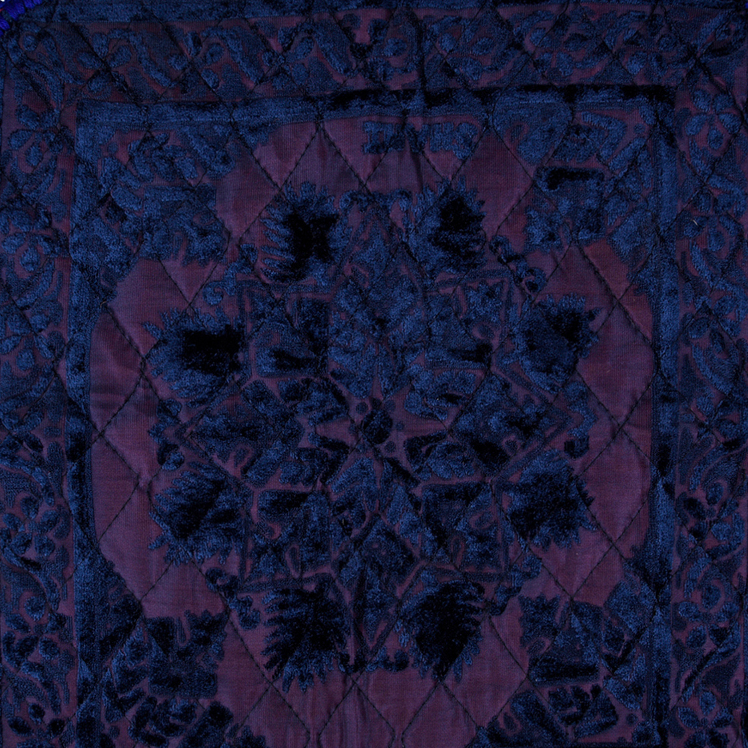Kuber Industries Prayer Mat | Velvet Aasan Mat | Meditation Prayer Pooja Carpet Mat | Aasan Mat for Pooja | Self Pooja Prayer Mat | Traditional Aasan Prayer Mat | Blue