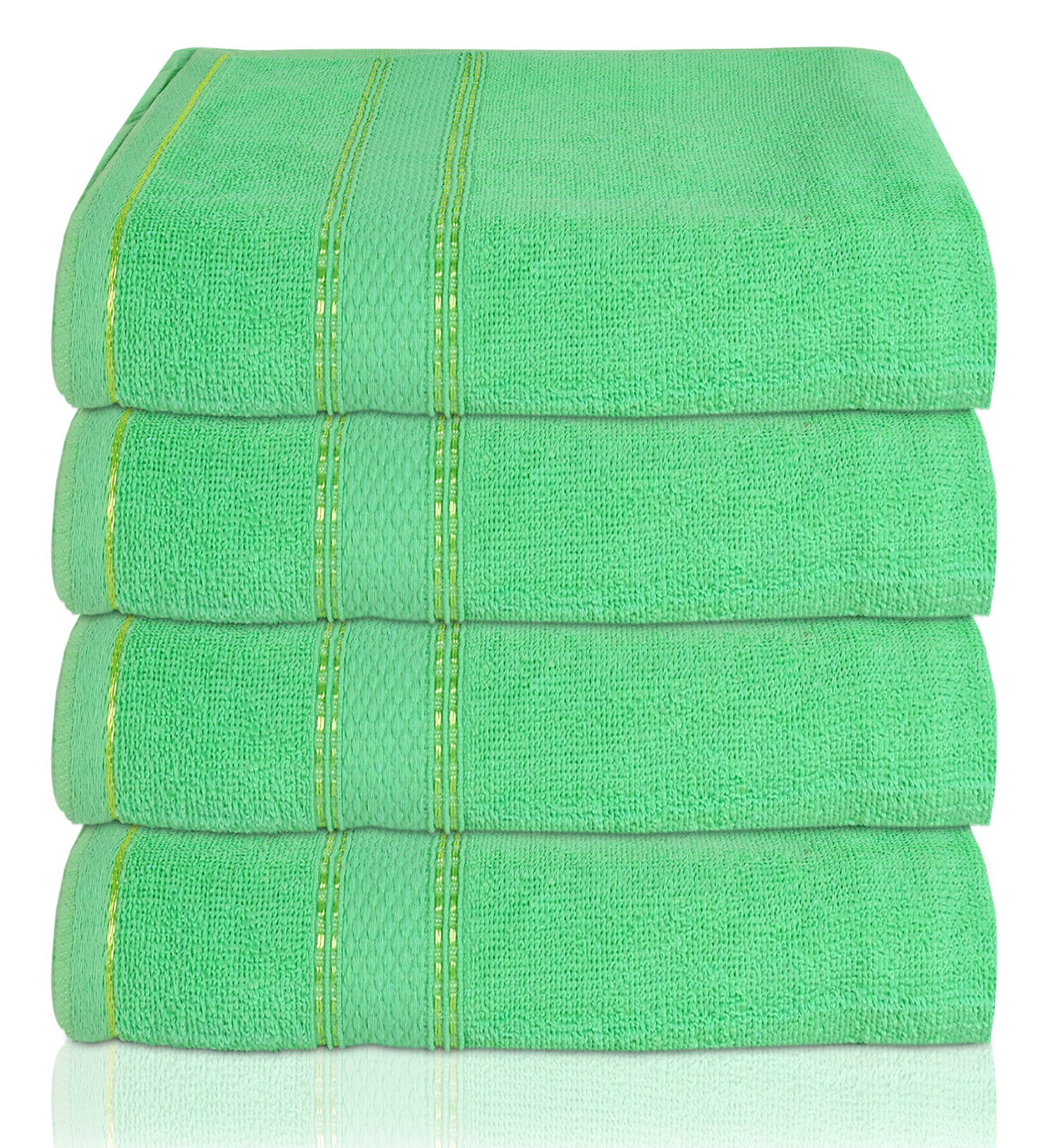 Kuber Industries Premium Design Luxurious, Soft Cotton Bath Towel With Check Border, 30