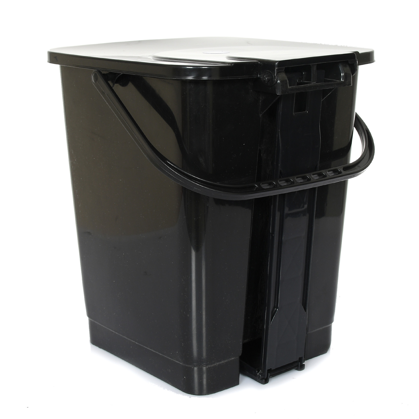 Kuber Industries Premium Plastic Pedal Dustbin 10 Ltr (Black)