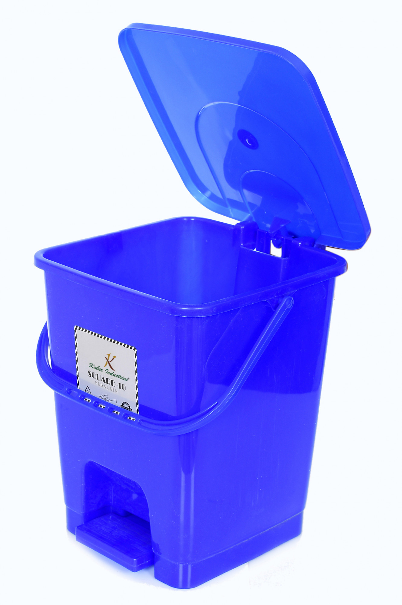Kuber Industries Premium Plastic Pedal Dustbin 10 Ltr (Blue)