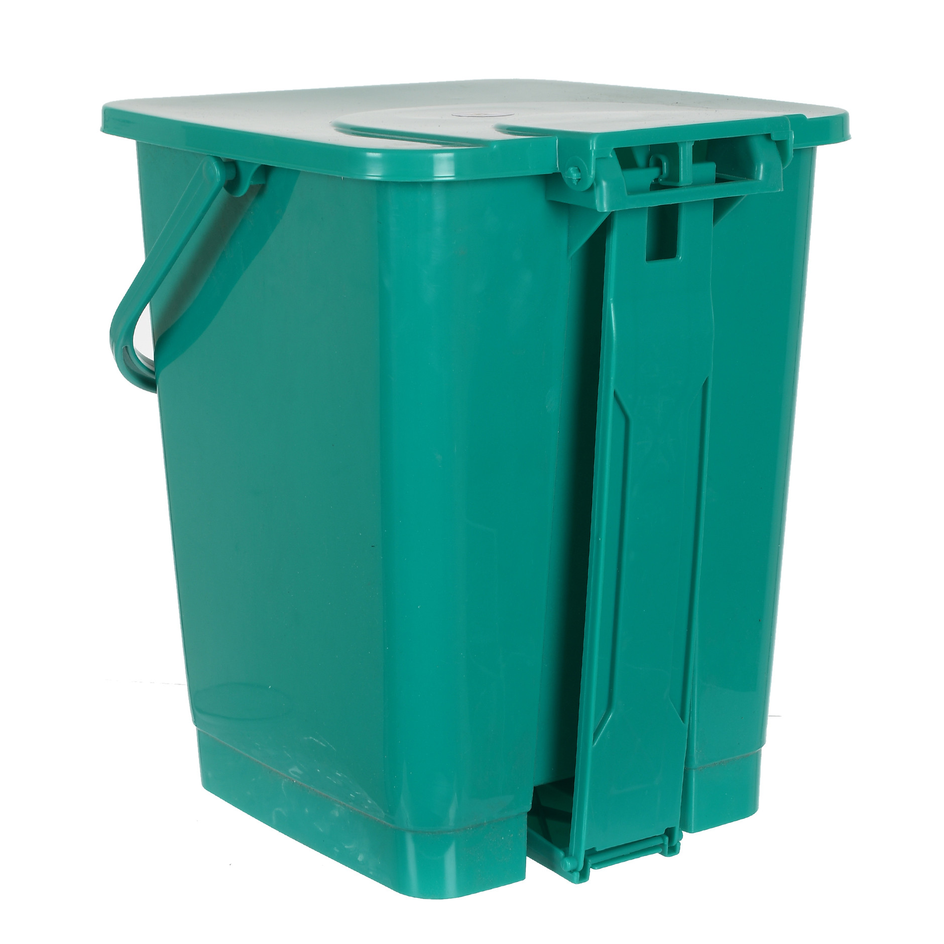 Kuber Industries Premium Plastic Pedal Dustbin 10 Ltr (Green)