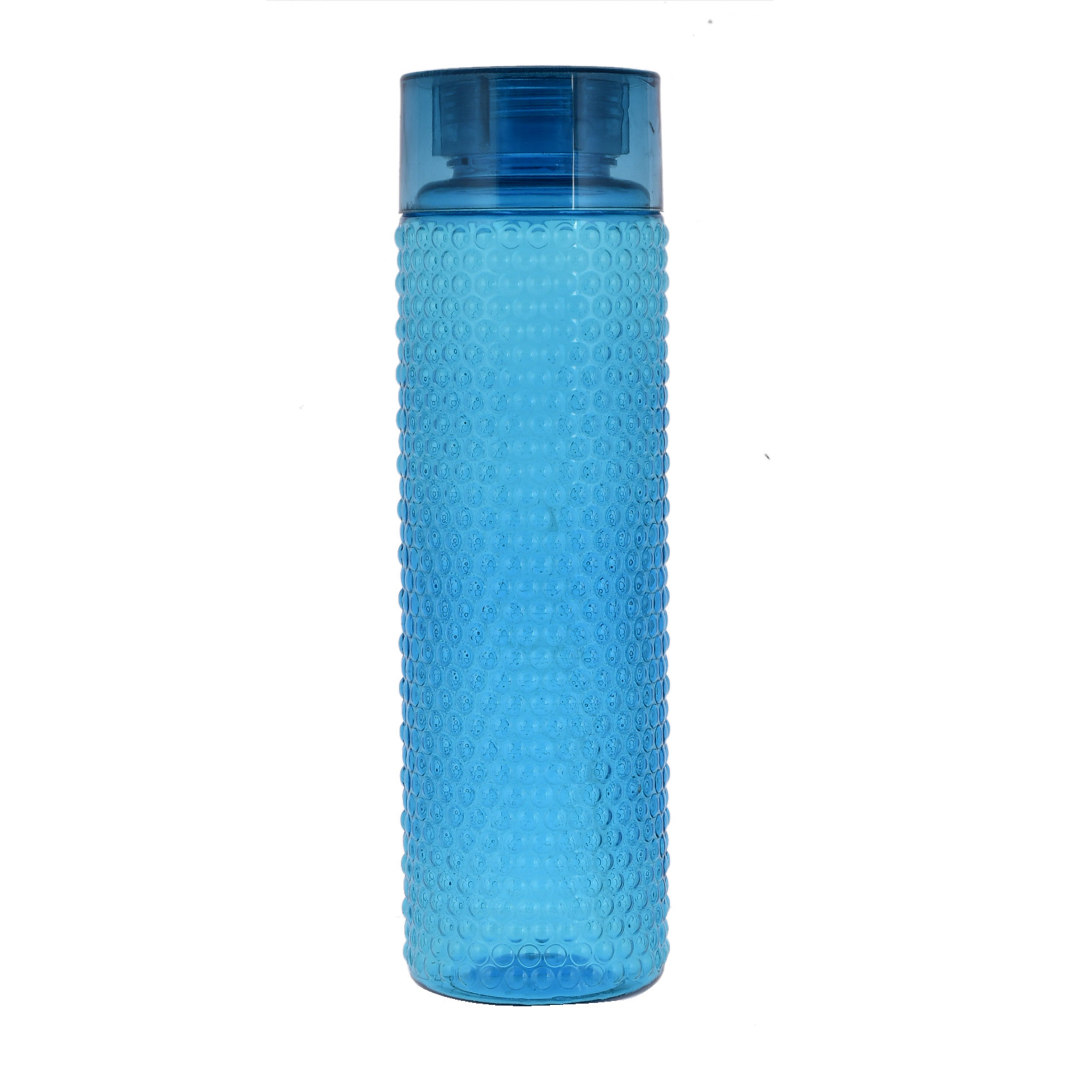 Kuber Industries Premium Quality Plastic Bubble Pattern Spill-Proof Water Storage Fridge Bottle Set,1000 ML (Multi)-KUBMART3320