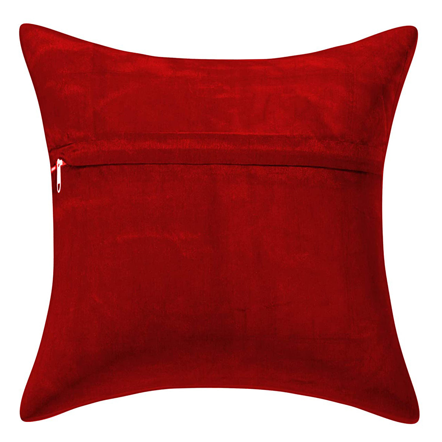 Kuber Industries Printed Soft Decorative Square Throw Pillow Cover, Cushion Covers, Pillow Case For Sofa Couch Bed Chair 16x16 Inch-(Maroon)-HS_38_KUBMART21727