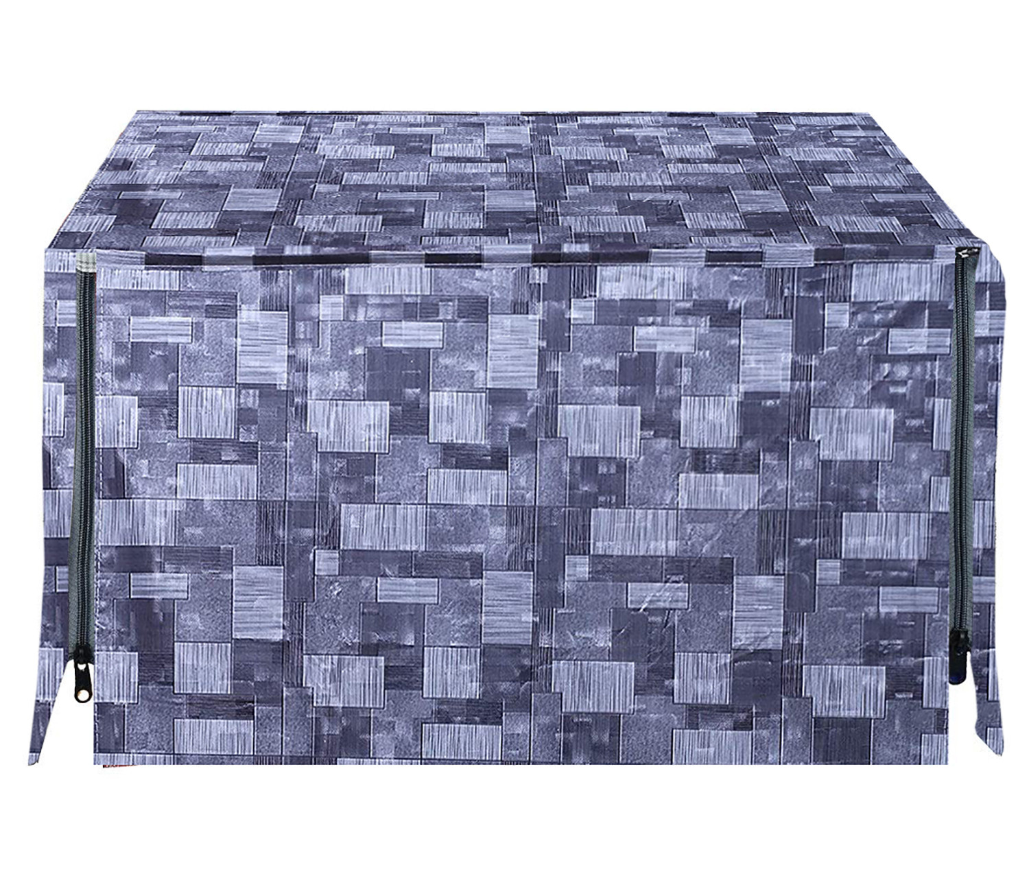 Kuber Industries PVC 3D Check Printed Microwave Oven Cover,23 Ltr. (Grey)-HS43KUBMART26035