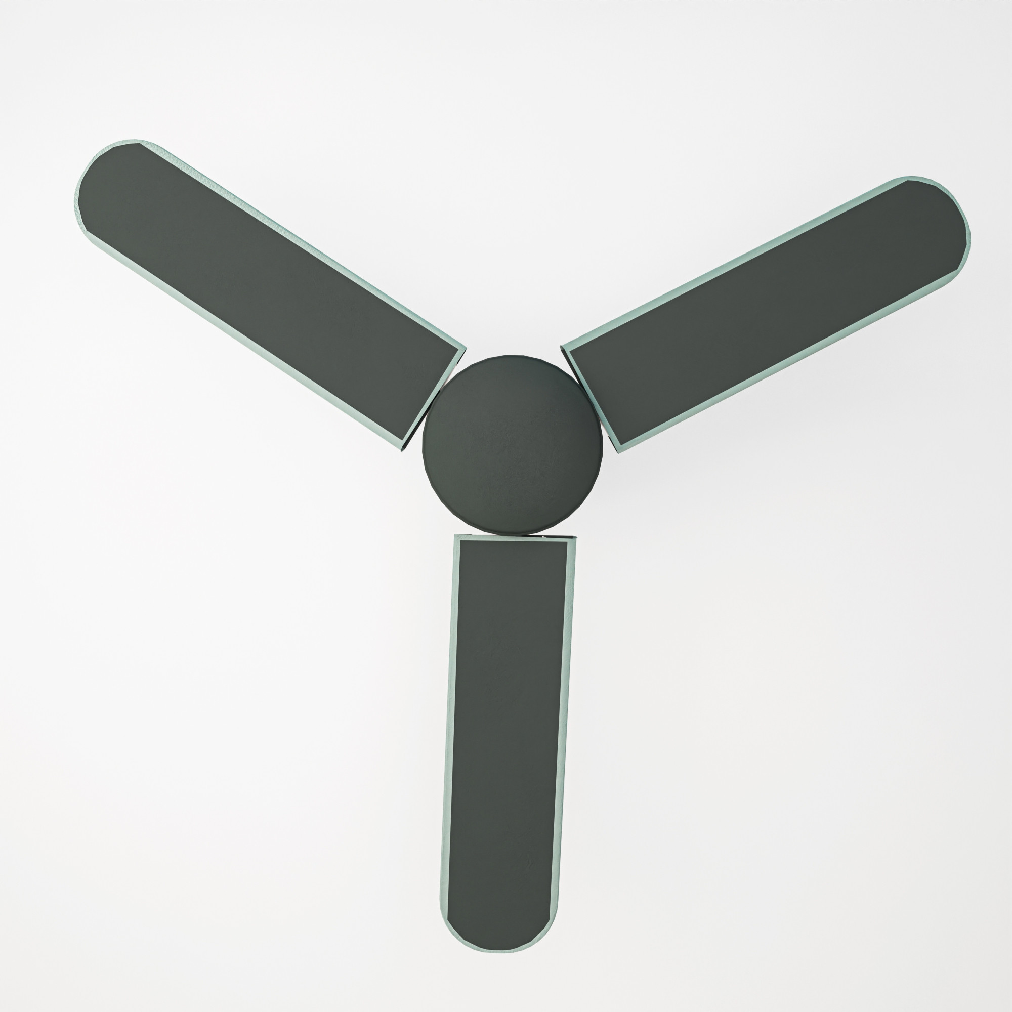 Kuber Industries PVC Ceiling Fan Cover Full Dustproof with attachable end closure  Fan Protector for 3 Blades and Center Cover  Plain - Grey