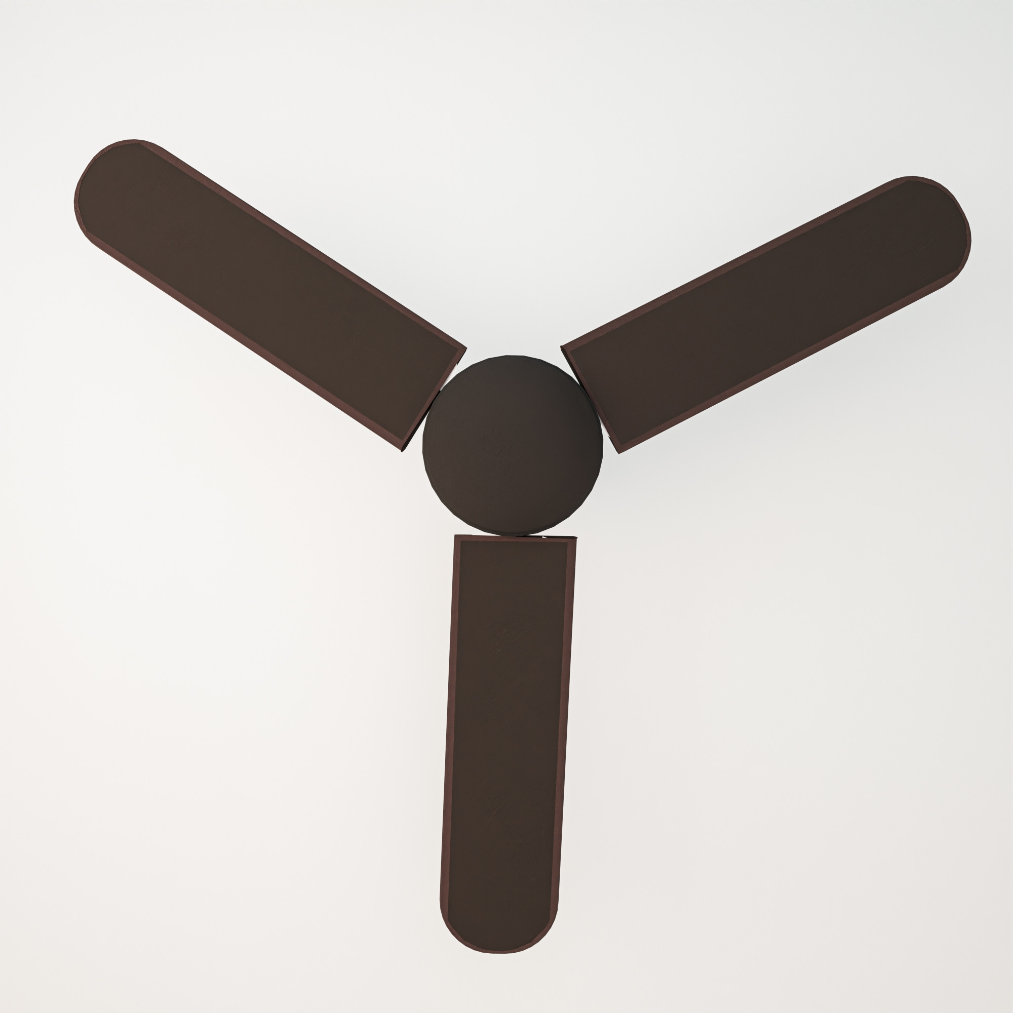 Kuber Industries PVC Ceiling Fan Cover Full Dustproof with attachable end closure  Fan Protector for 3 Blades and Center Cover  Plain - Brown