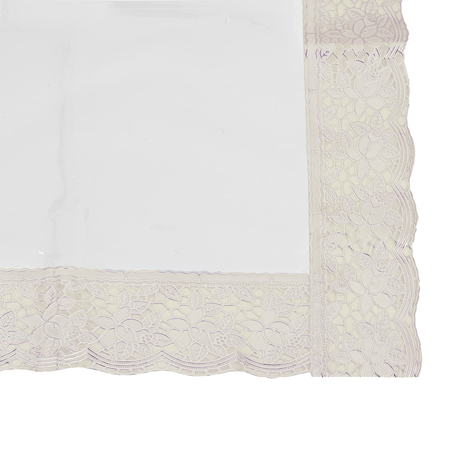 Kuber Industries PVC Center Table Cover/Table Cloth For Home Decorative Luxurious 4 Seater, 60
