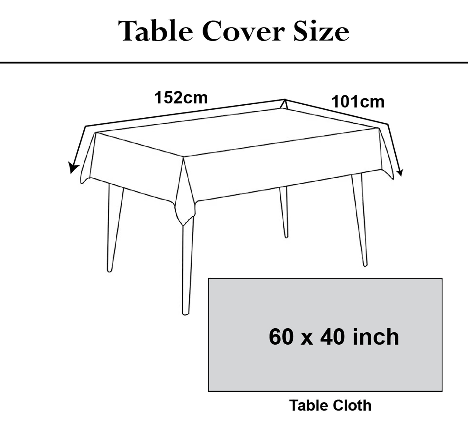 Kuber Industries PVC Center Table Cover/Table Cloth For Home Decorative Luxurious 4 Seater, 60