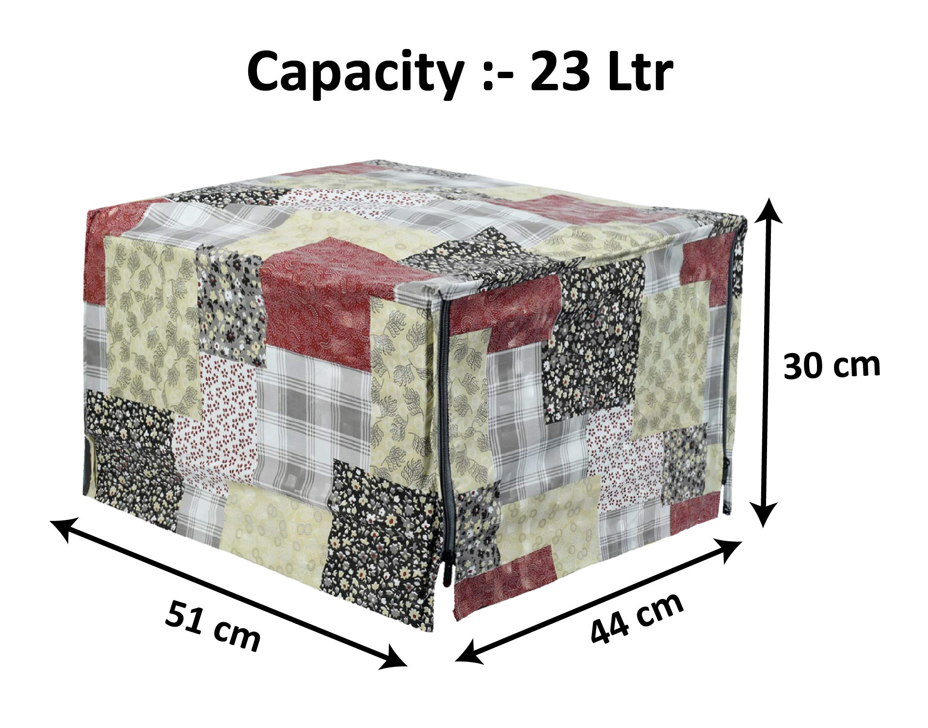 Kuber Industries PVC Designer Microwave Oven Cover,23 Ltr. (Multicolor)-HS43KUBMART25979