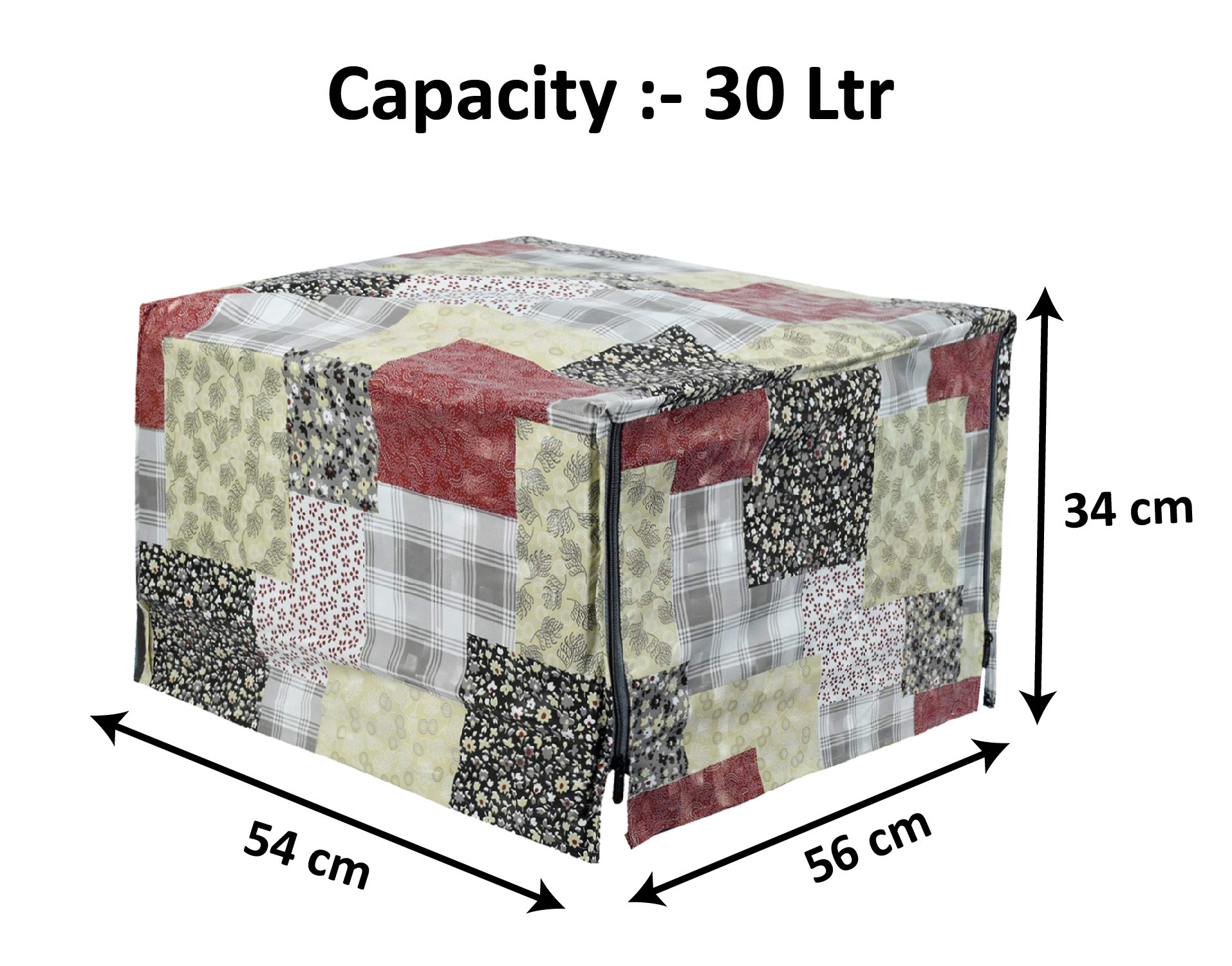 Kuber Industries PVC Designer Microwave Oven Cover,30 Ltr. (Multicolor)-HS43KUBMART25983