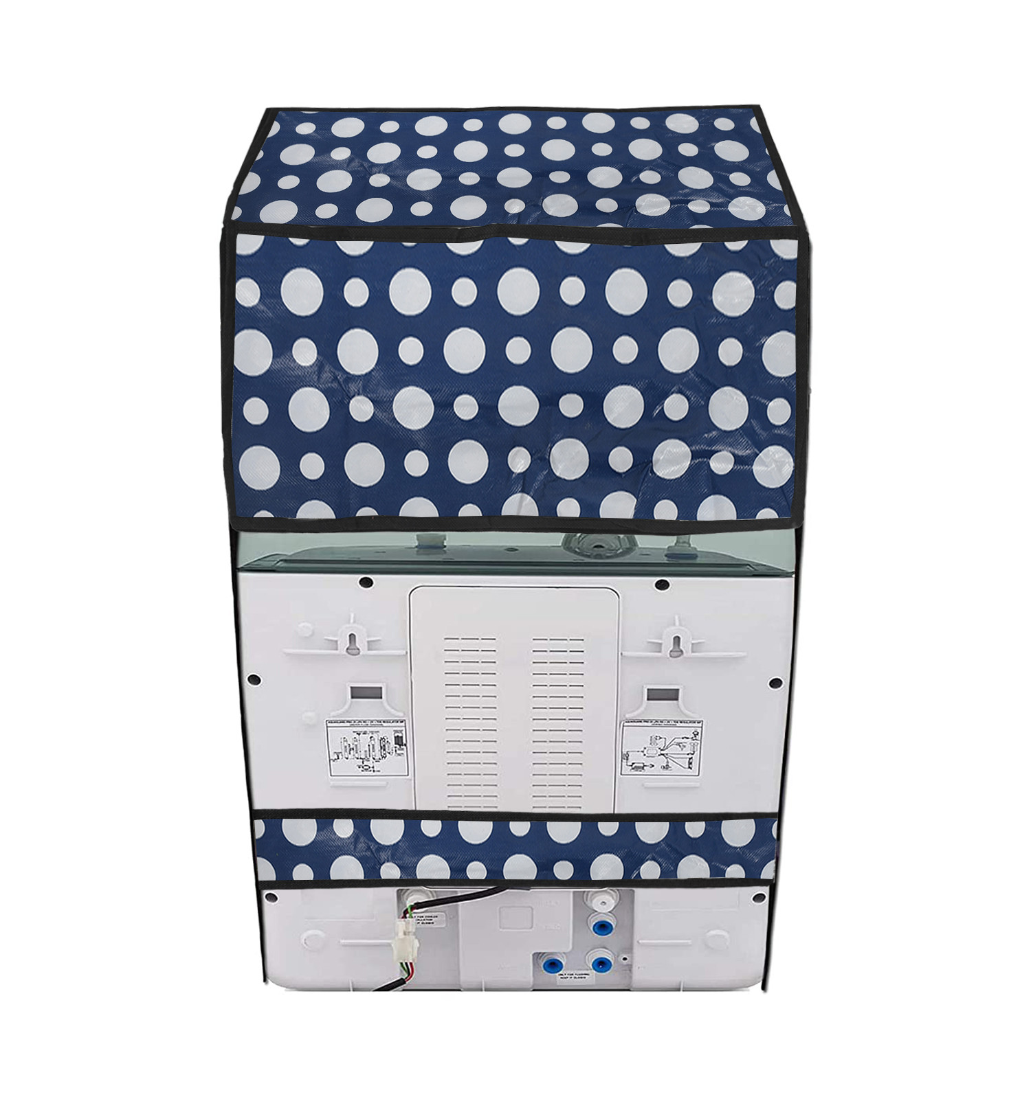 Kuber Industries PVC Dot Print Water Purifier RO Cover For Home & Kitchen (Grey) 54KM4144