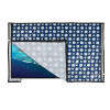 Kuber Industries PVC Dot Print Waterproof &amp; Dustproof TV Cover, 32 Inch (Blue) 54KM4289