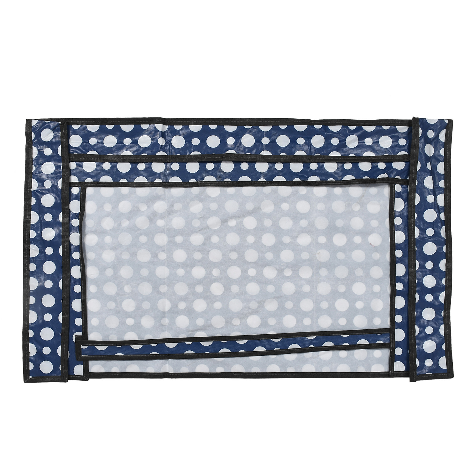 Kuber Industries PVC Dot Print Waterproof & Dustproof TV Cover, 32 Inch (Blue) 54KM4289