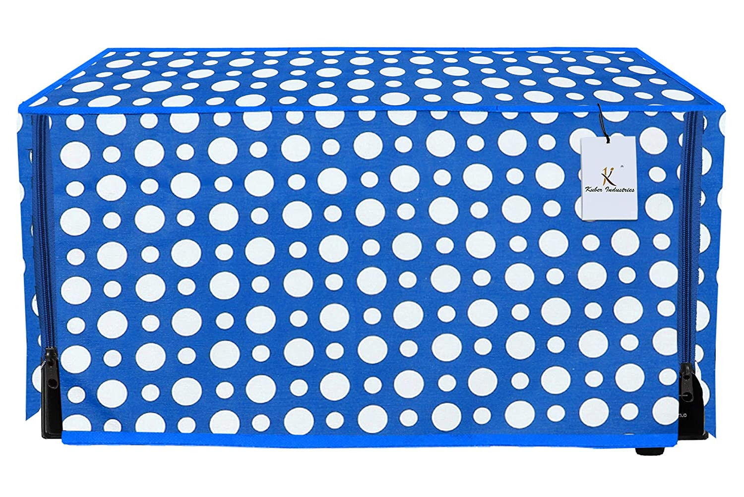 Kuber Industries PVC Dot Printed Microwave Oven Cover,30 Ltr. (Blue)-HS43KUBMART26023