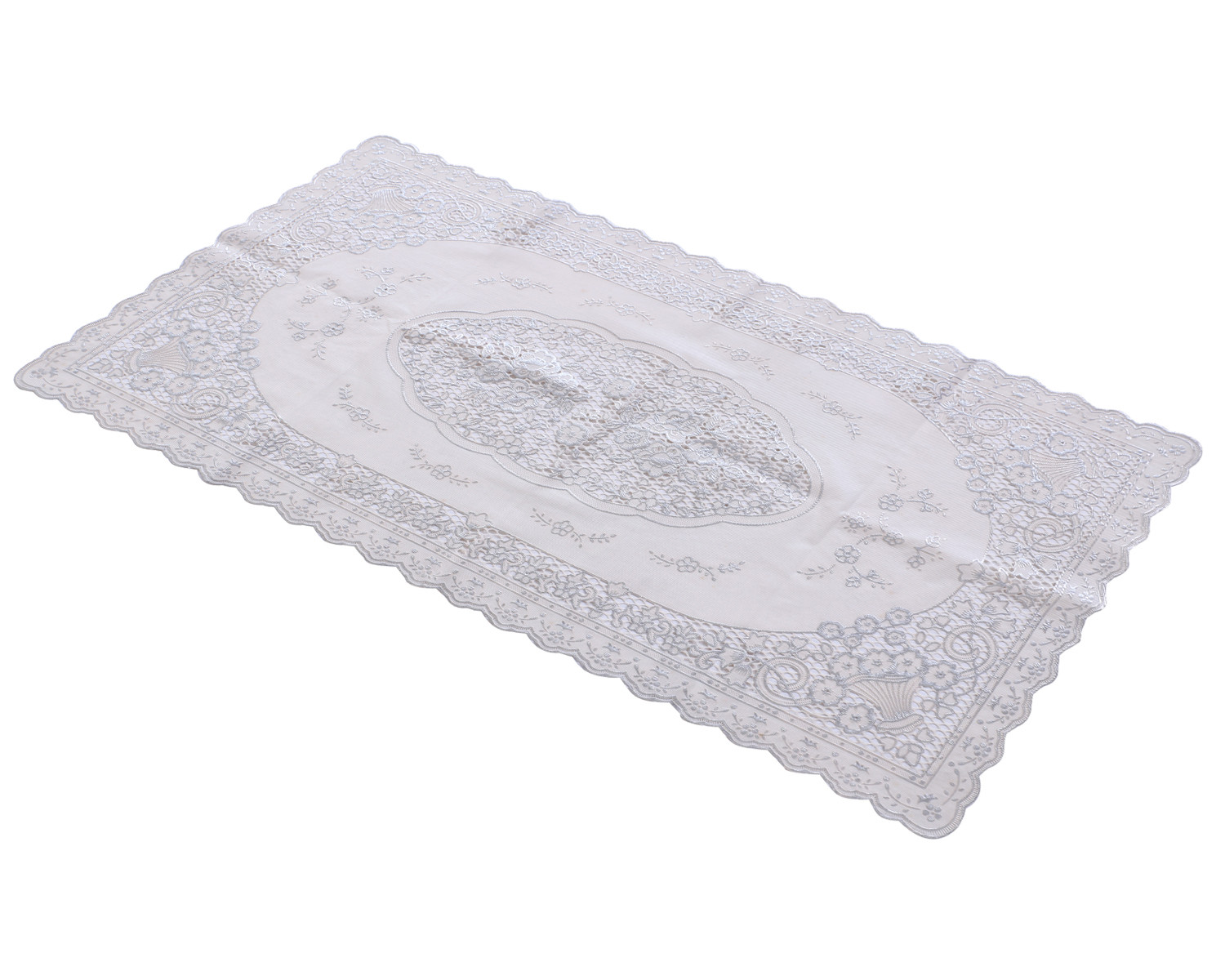 Kuber Industries PVC Floral Print Table Runner For Living, Dinning, Office, Kitchen & Wedding 33
