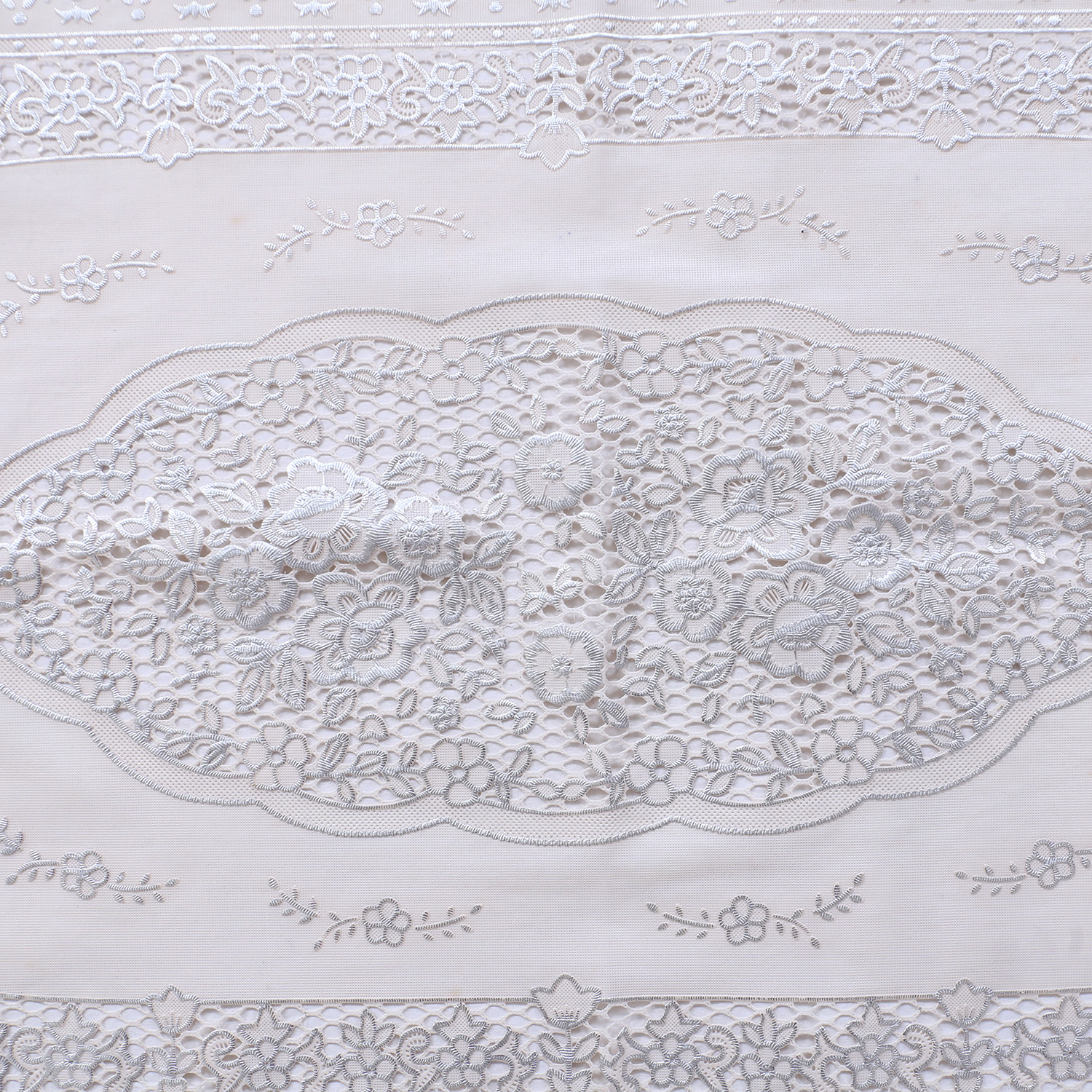 Kuber Industries PVC Floral Print Table Runner For Living, Dinning, Office, Kitchen & Wedding 33